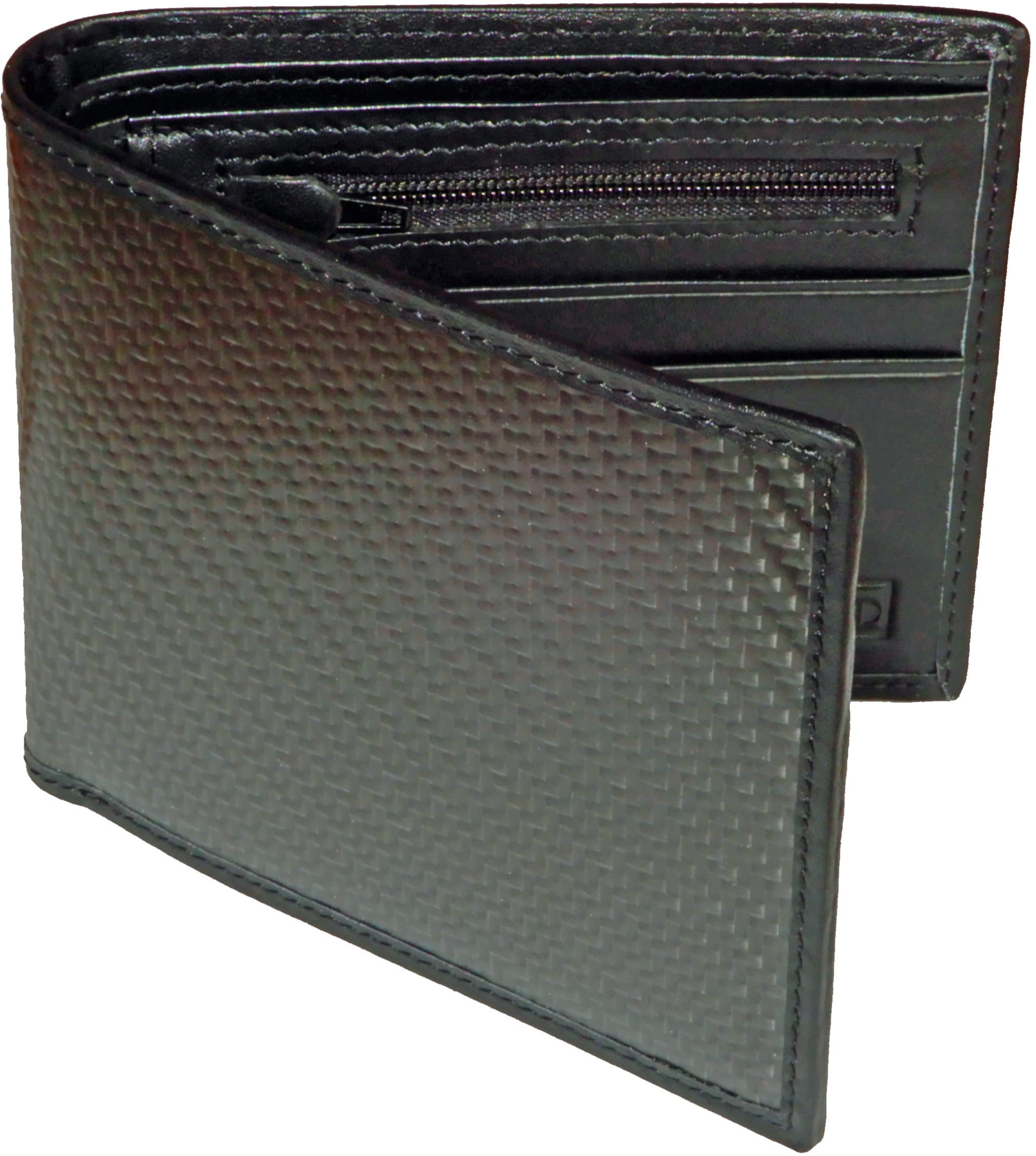 Klixxo Carbon Purse for Men | The Slim, Elegant Wallet, Carbon Fiber Notecase and Leather with NFC/RFID Blocker