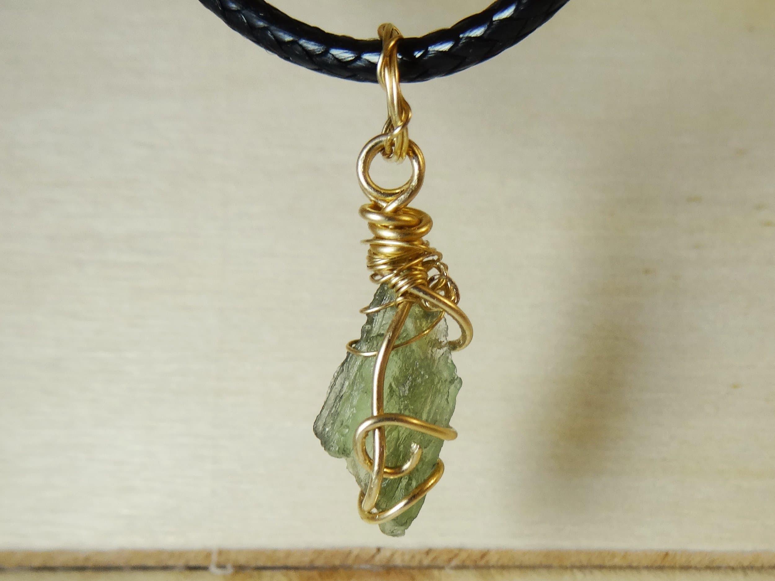 Real Moldavite Pendant, 14k Gold Pendant, Czech Moldavite, Meteorite Jewelry, Green Tektite, Moldavite Necklace, Gold Moldavite Pendant, Mothers Day Gift