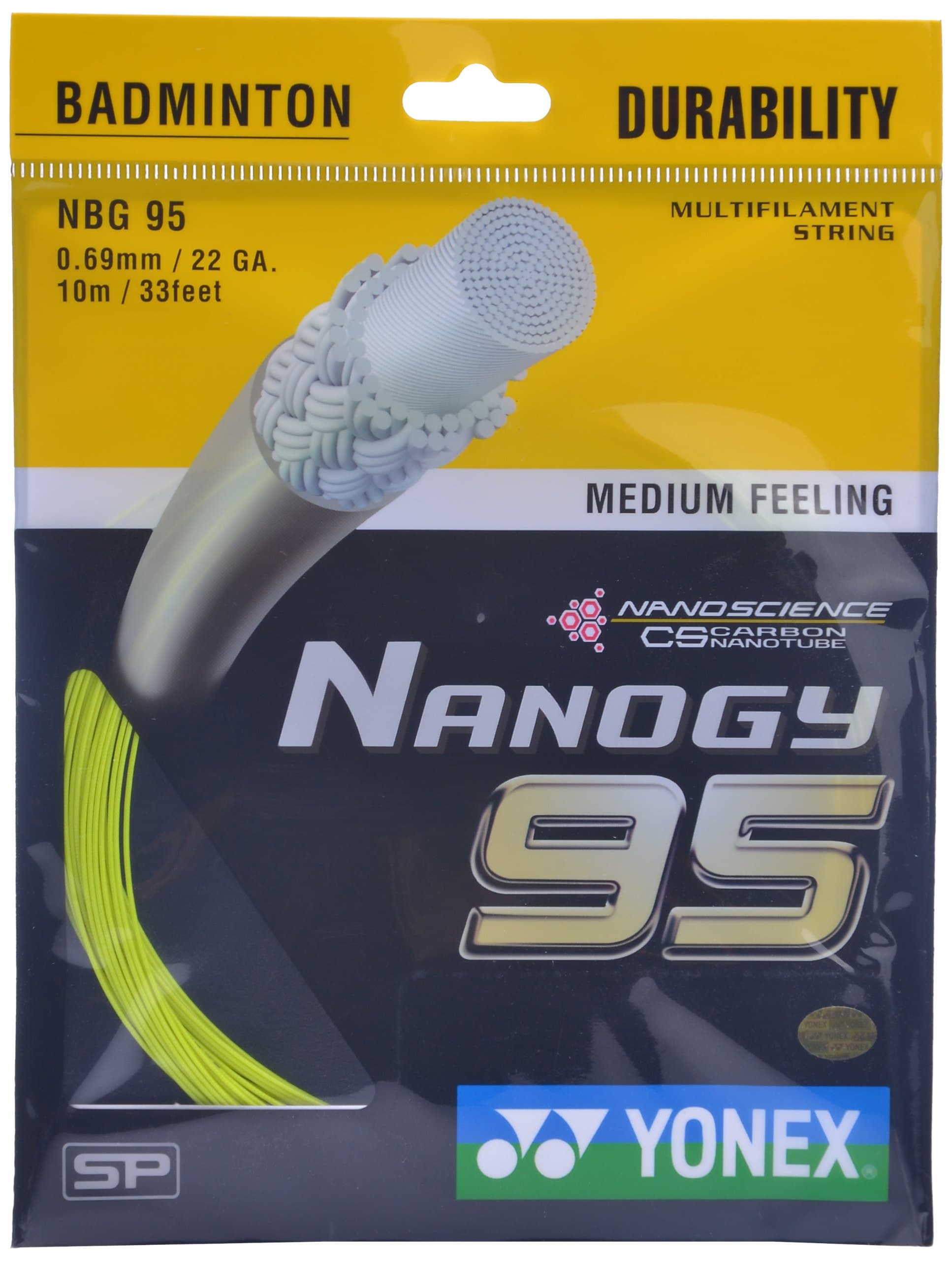 Nanogy 95 Badminton Strings, 0.69mm