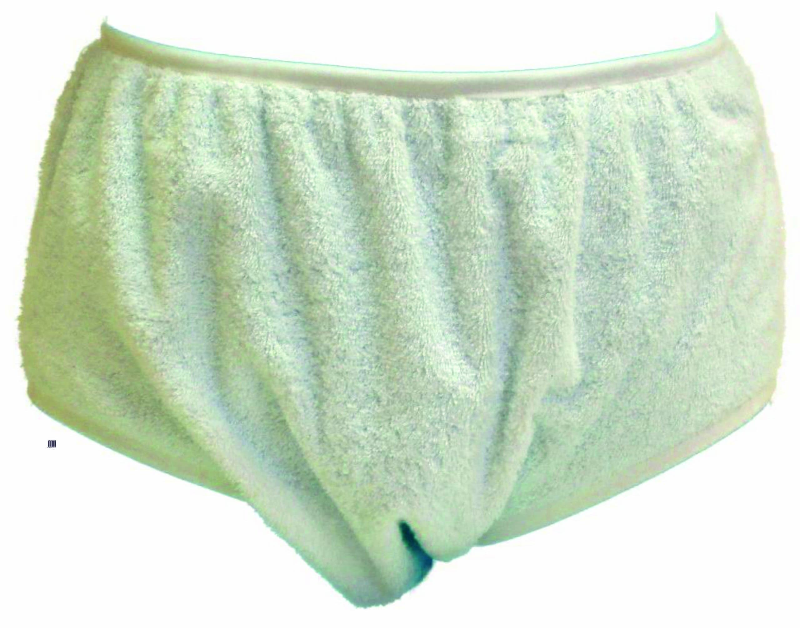 3 Pair of Adult Terry Towelling Nappy Briefs/Pants Single Thickness Medium/32-36