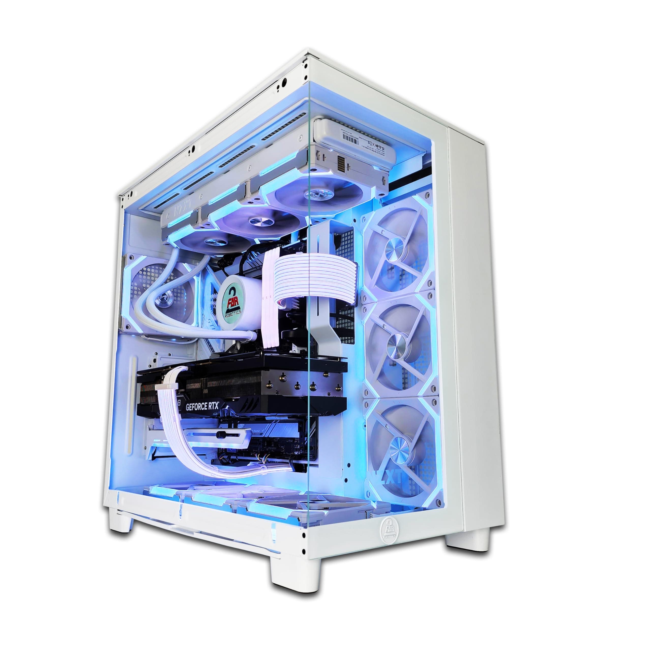 2 FAR ROBOTICS Elite AMD Gaming PC - Ryzen 9 9950X3D, RTX 5080, 64GB DDR5, 4TB 990 Pro NVME M.2, Windows 11 pro, WIFI, Bluetooth, 1200Watts Gold PSU, with N.Z.X.T H9 FLOW, 2 Year Warranty
