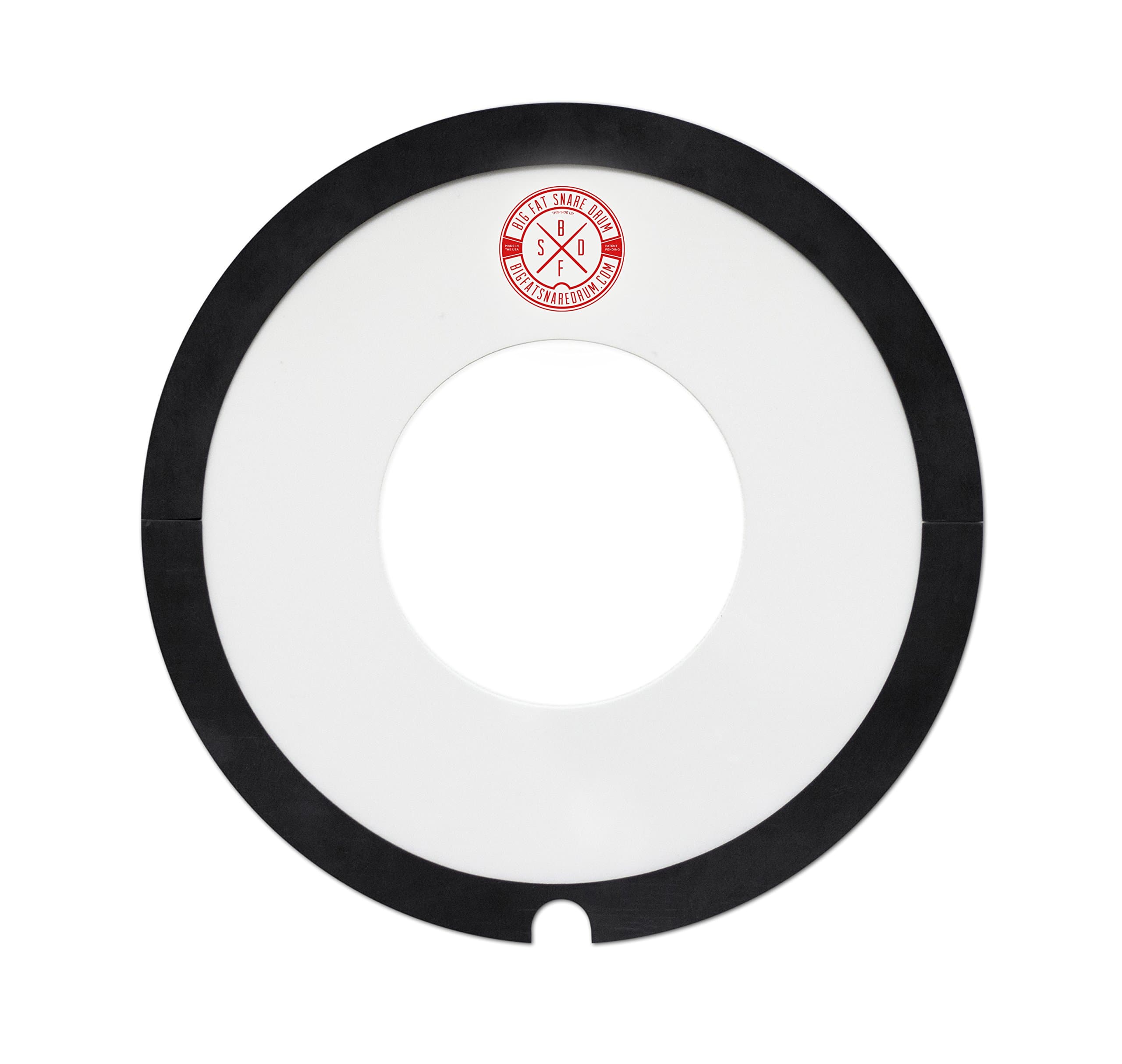 Ahead ABFSD14-DON Donut Big Fat Snare Drum, Black/Clear, 14-Inch, BFSD14DON