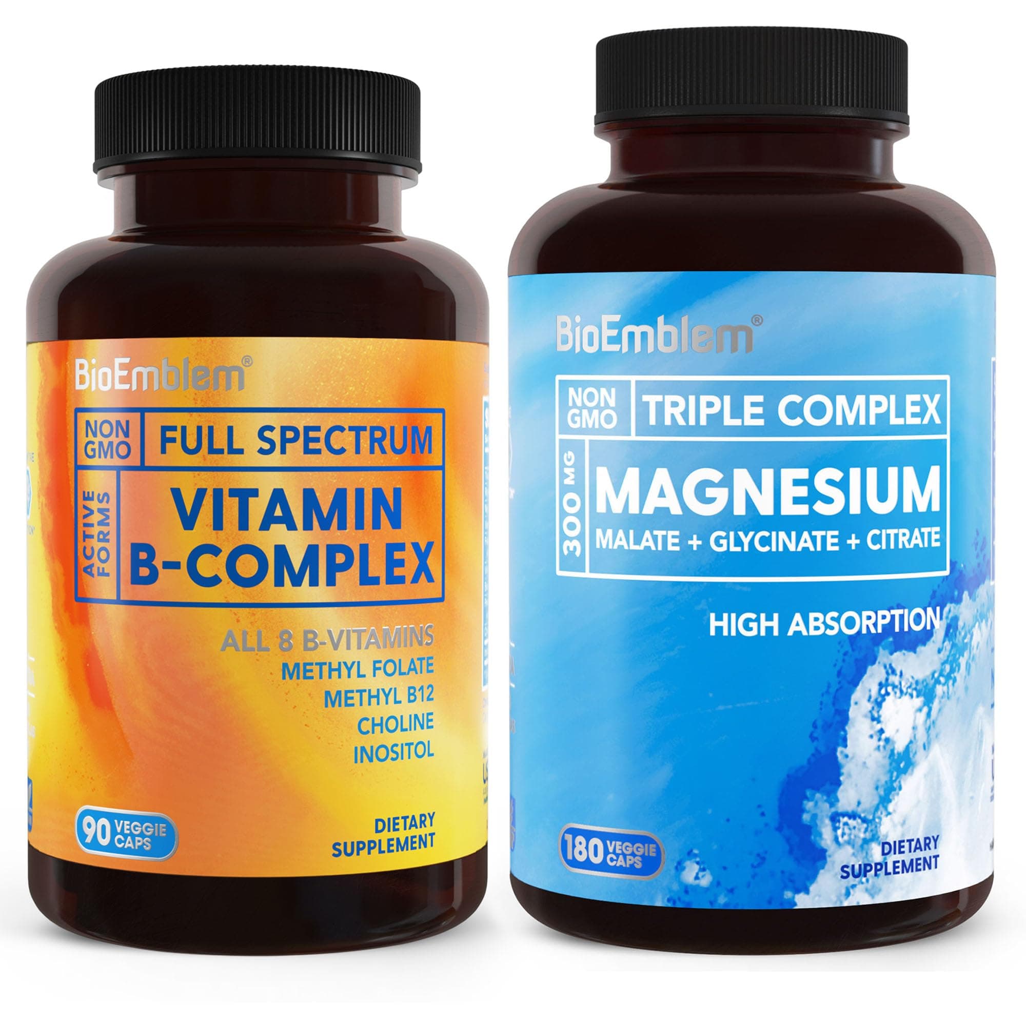Triple Magnesium Complex 180 Capsules and Vitamin B-Complex
