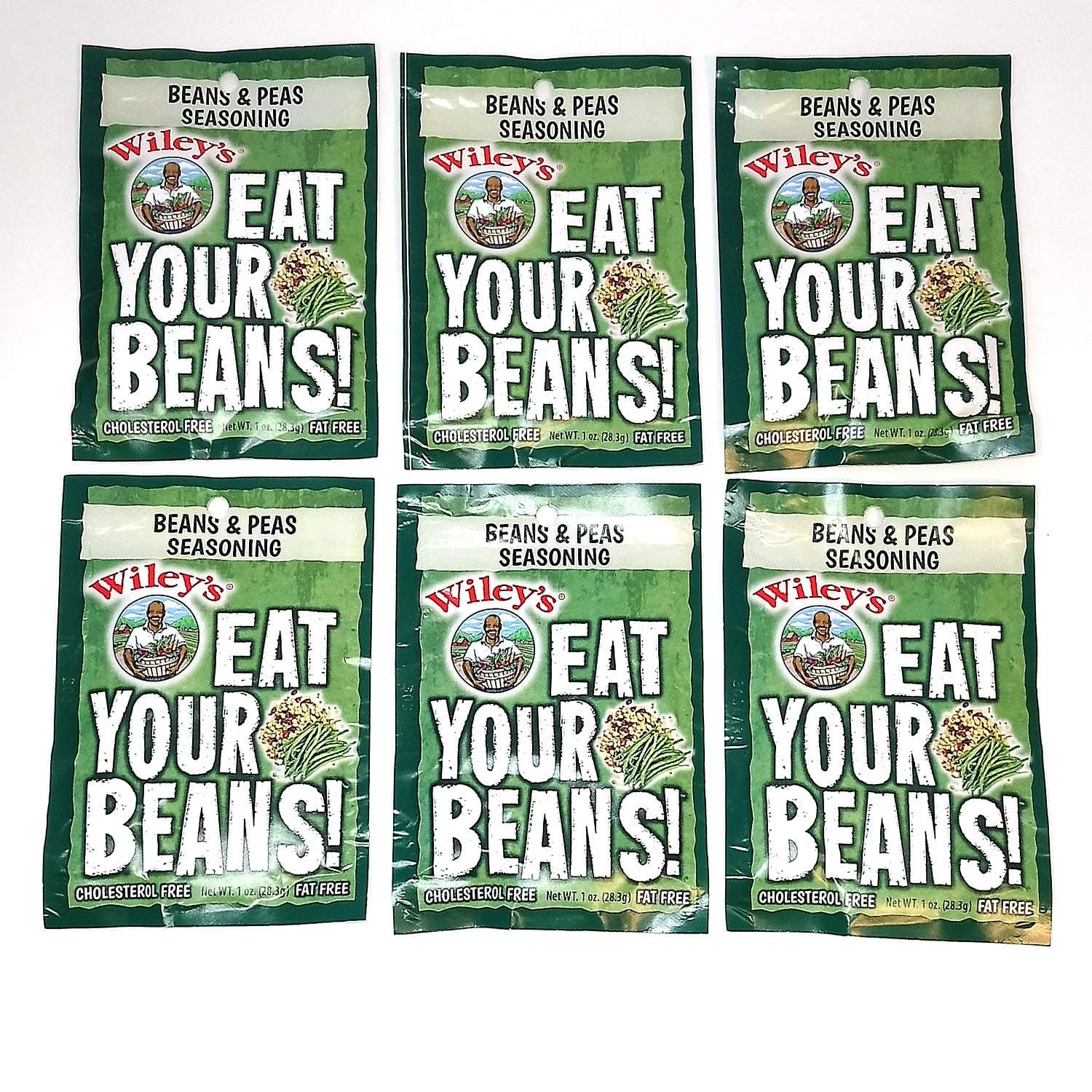 Wiley's Beans and Peas Seasonings -6 (SIX) Packets