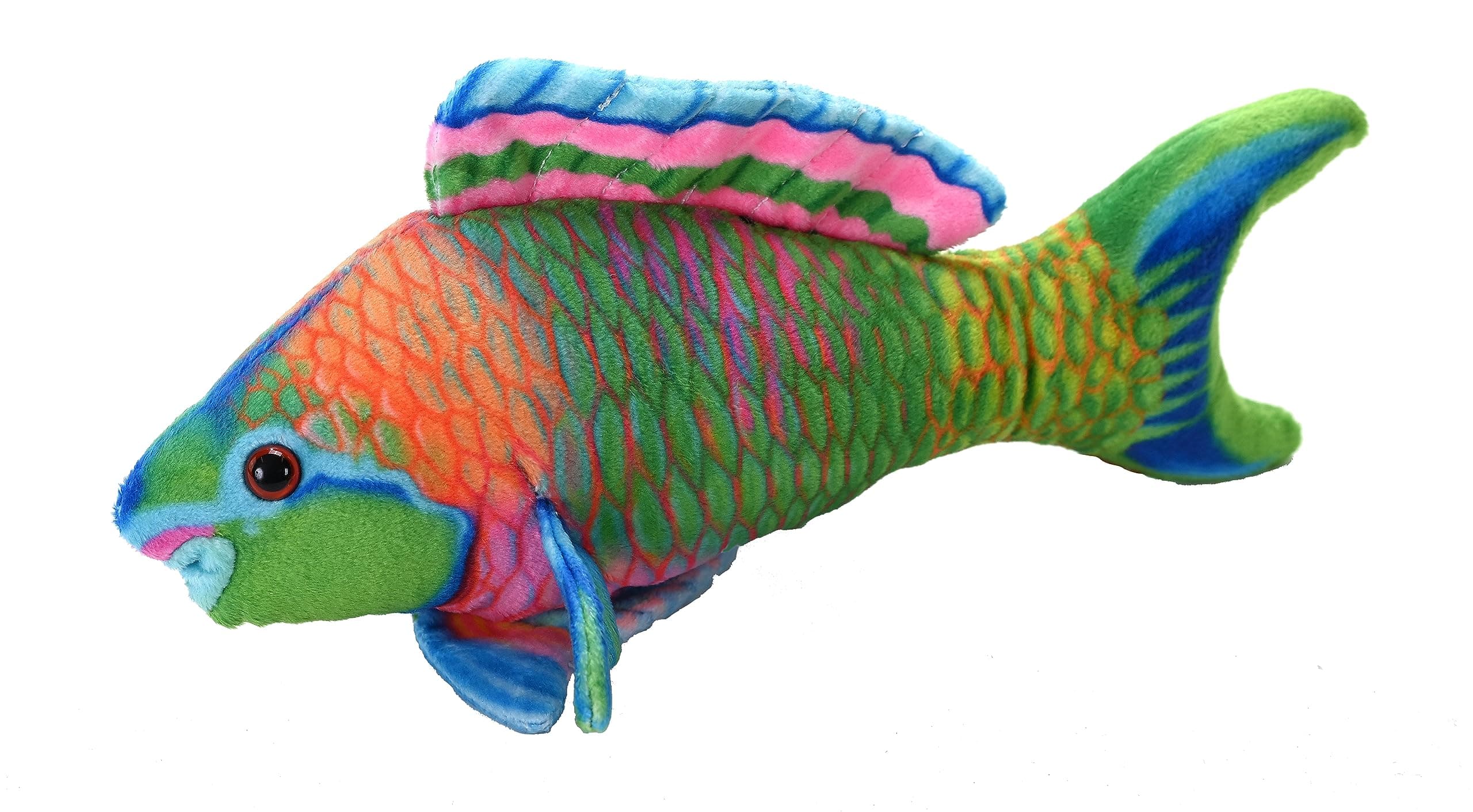Coral Reef, Parrotfish, Stuffed Animal, 6 inches, Gift for Kids, Plush Toy, Fill is Spun Recycled Water Bottles