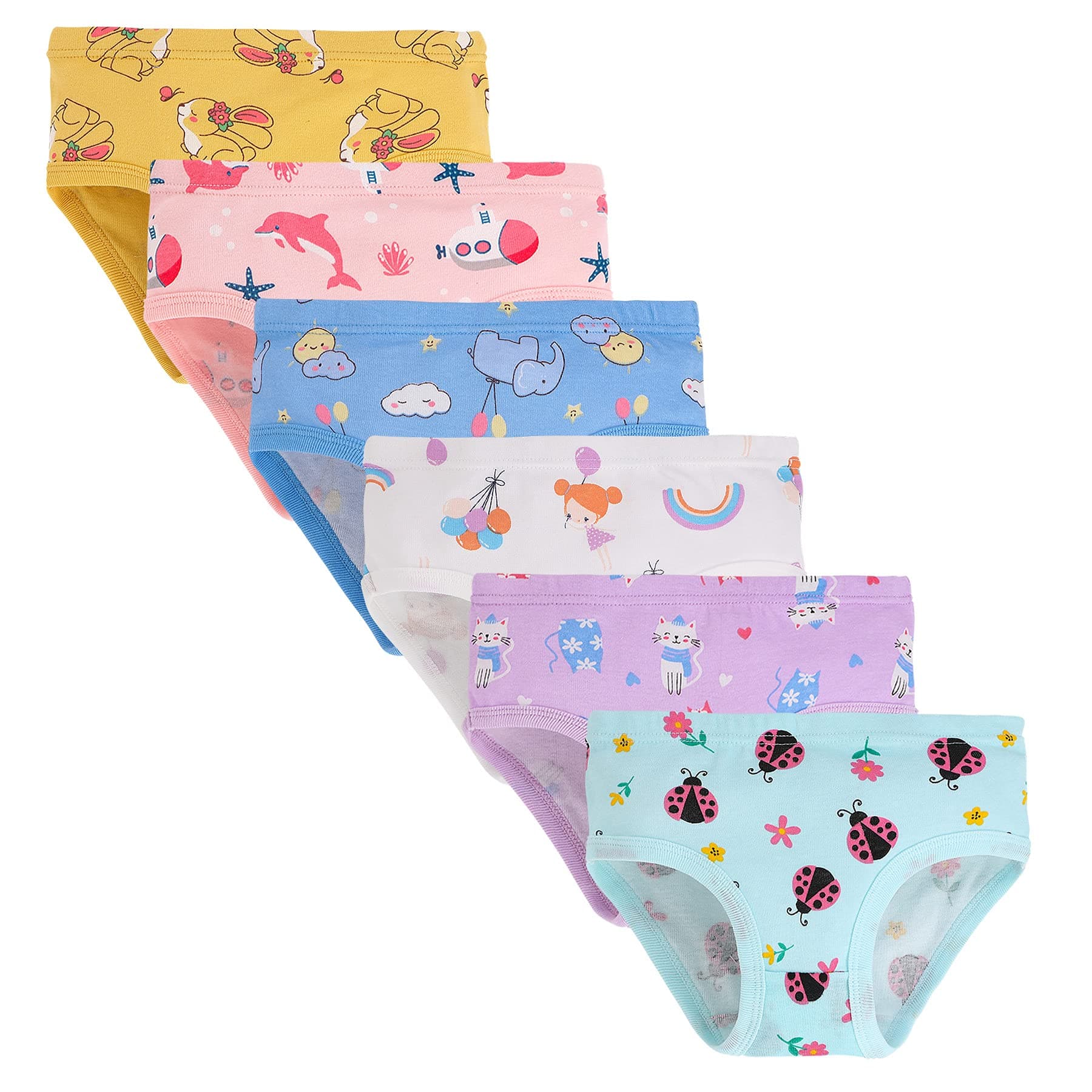 Soft Cotton Underwear Toddler Girls'Briefs Soft Undies