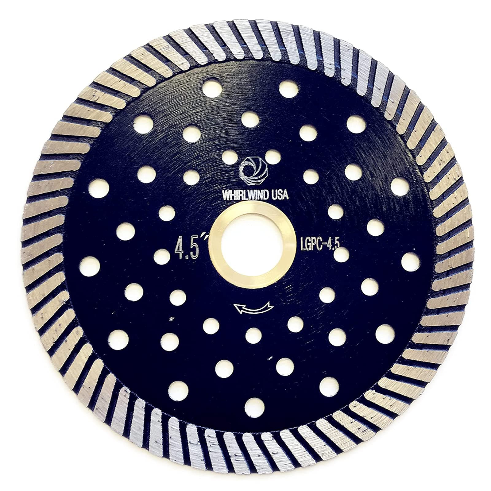LGPC 4.5 inch Stone Cutting Premium Turbo Continuous Rim Diamond Blades for Granite (Factory Direct Sale) (4.5inch)