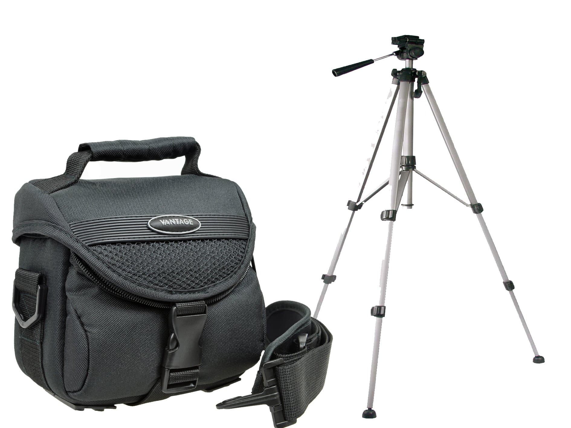 TY black camera bag including travel tripod Sony HX400 H400 RX10 Canon SX540 SX530 SX420 SX410 Nikon B500 B700 L840 L340 P900 P610