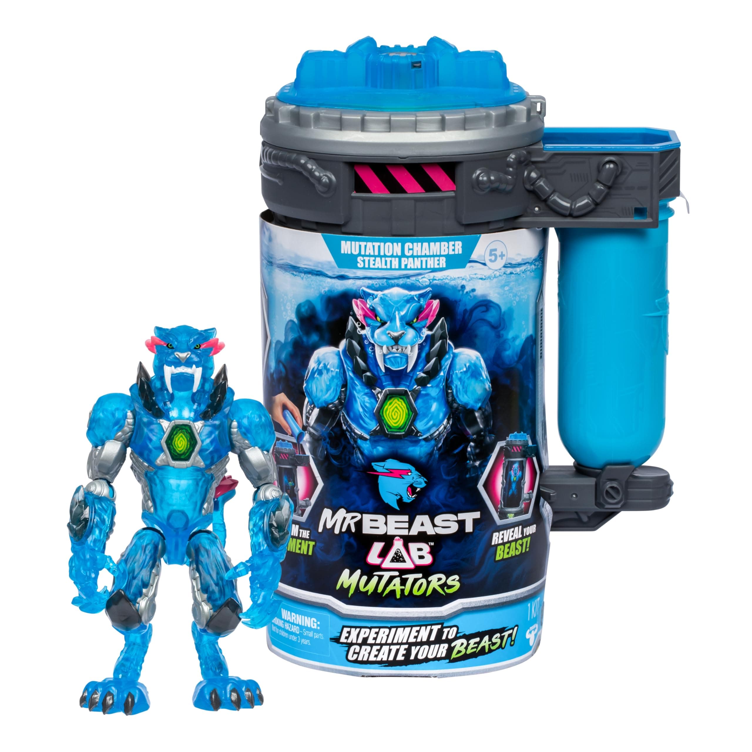 MrBeast Lab Mutators, Mutate The Ultimate Beast with MrBeast Lab Mutators. Perform The Experiment, Release a MrBeast Stealth Panther Action Figure. 3 to Collect!