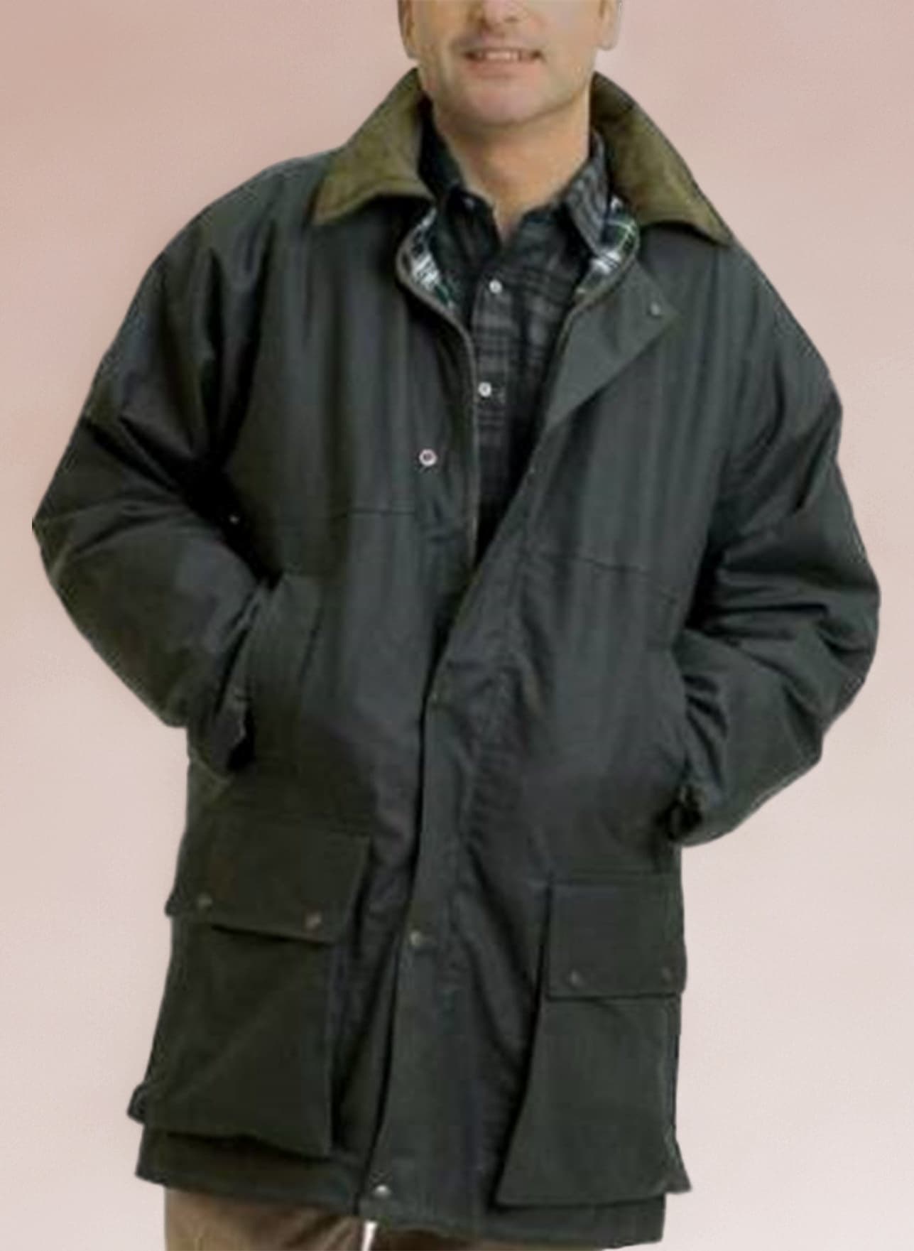 Brown Quilted Rain Coat - Men's & Women's Outdoor Enthusiasts - Large, UK Size