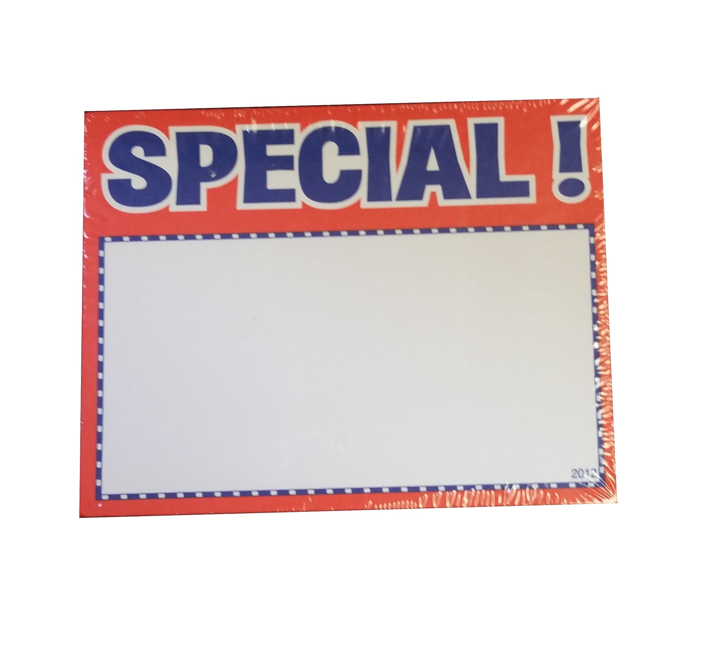 Special Sign Card3.5" X 2.75" SPECIAL Sign Card (100)