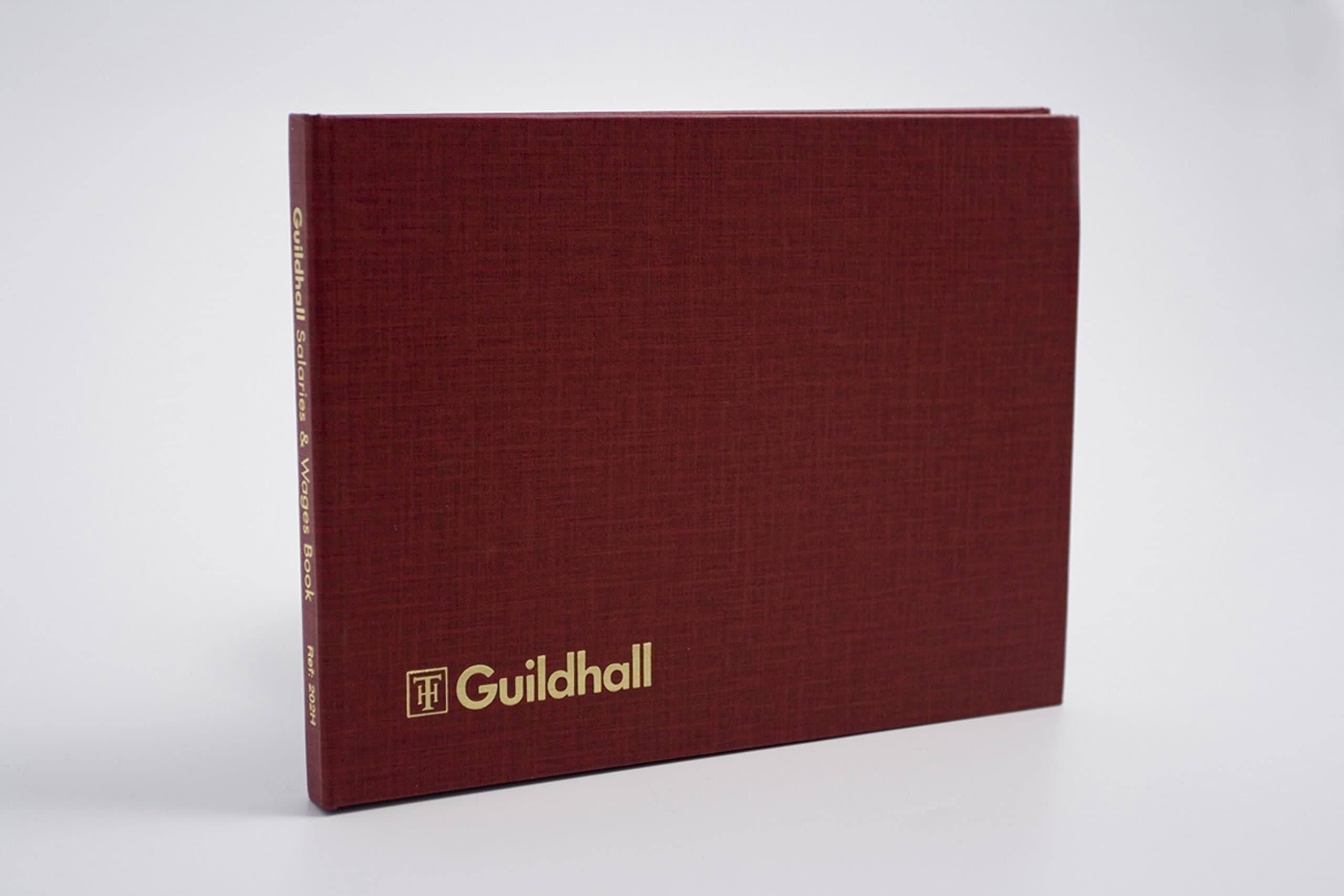ExacomptaRef 202HZ - Guildhall - Wages & Salaries Book, Red Hardback Covers, Suitable for 18 Employees, 54 Weeks of Information, 149 x 203mm, 21 Pre-Printed Columns