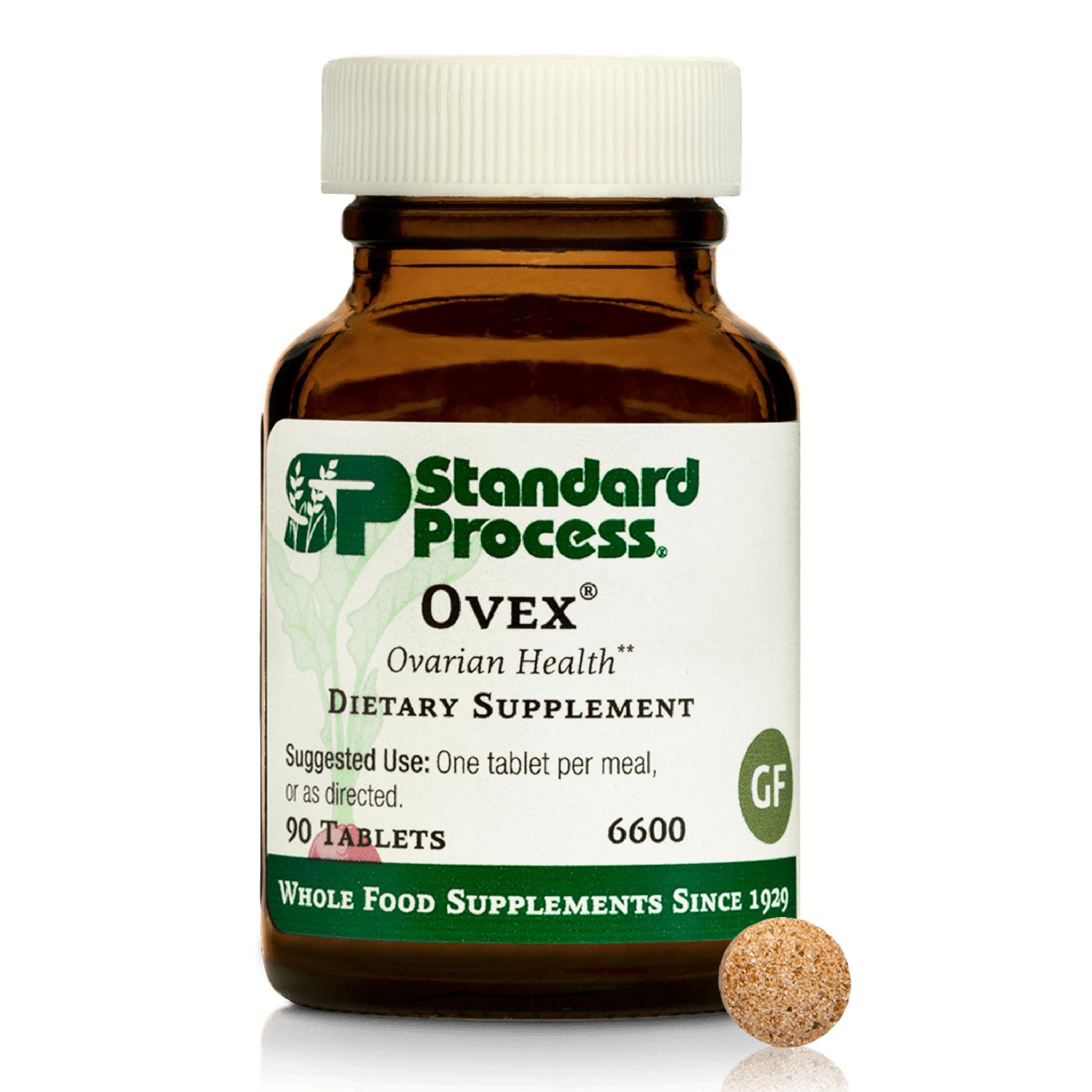 Standard Process Ovex - Daily Whole Food-Based Health Supplement - 90 Tablets (90 Servings)