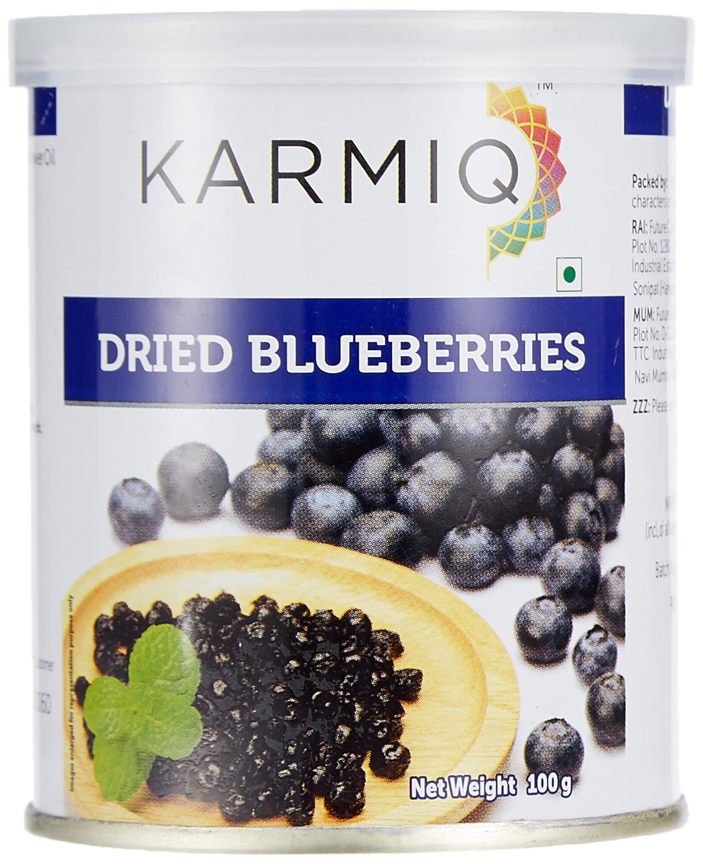 Karmiq Dried Blueberries 100g