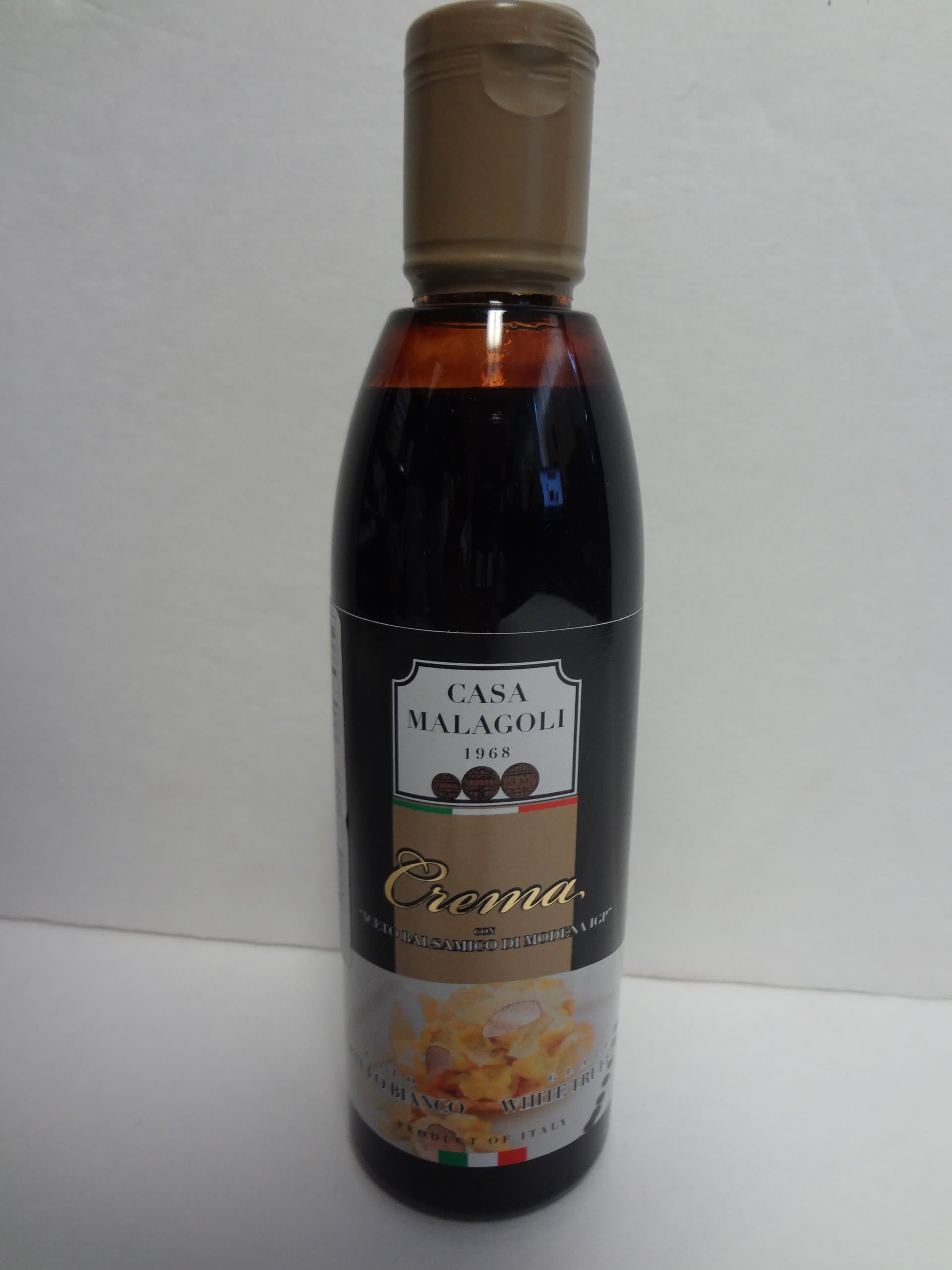 CASA MALAGOLI CREMA CON ACETO BALSAMICO DI MODENA IGP. White Truffels Glaze 8.5 FL. OZ Made in Italy