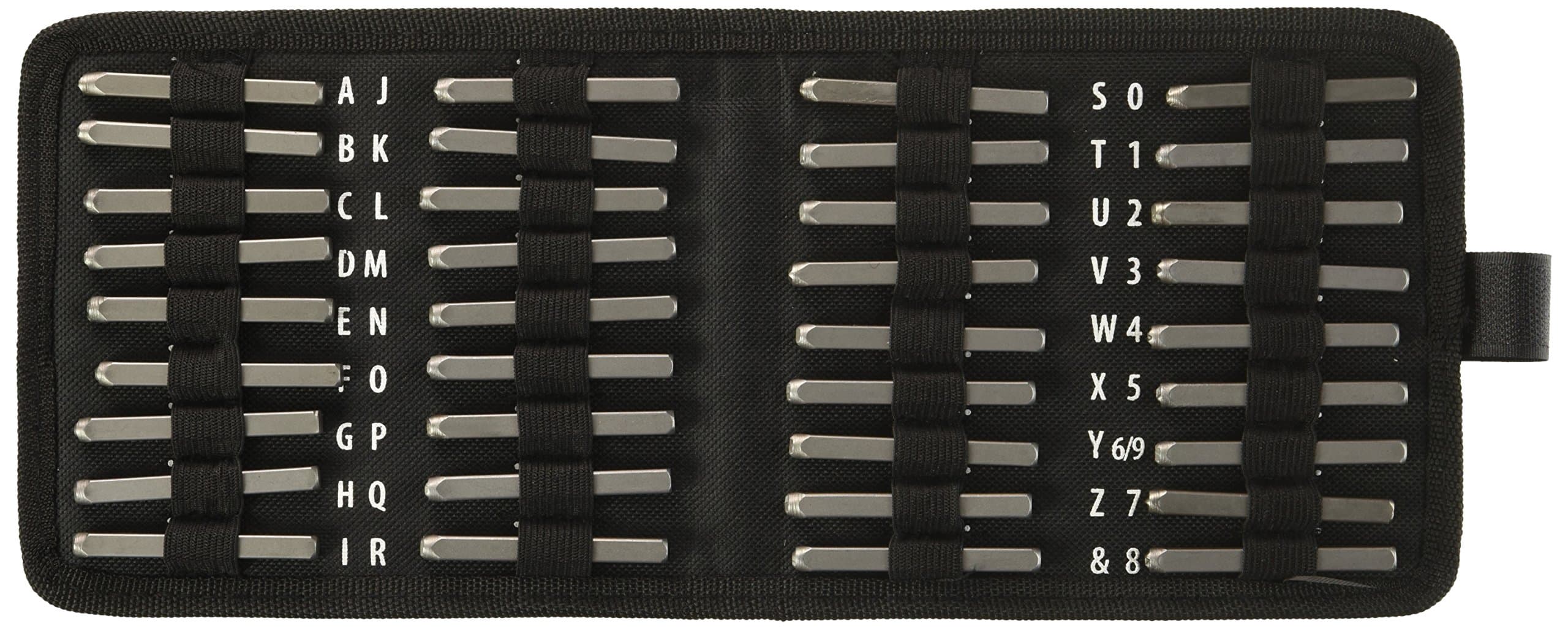 SE 95440WB 4 mm Number & Letter Punch Set(36 Piece)