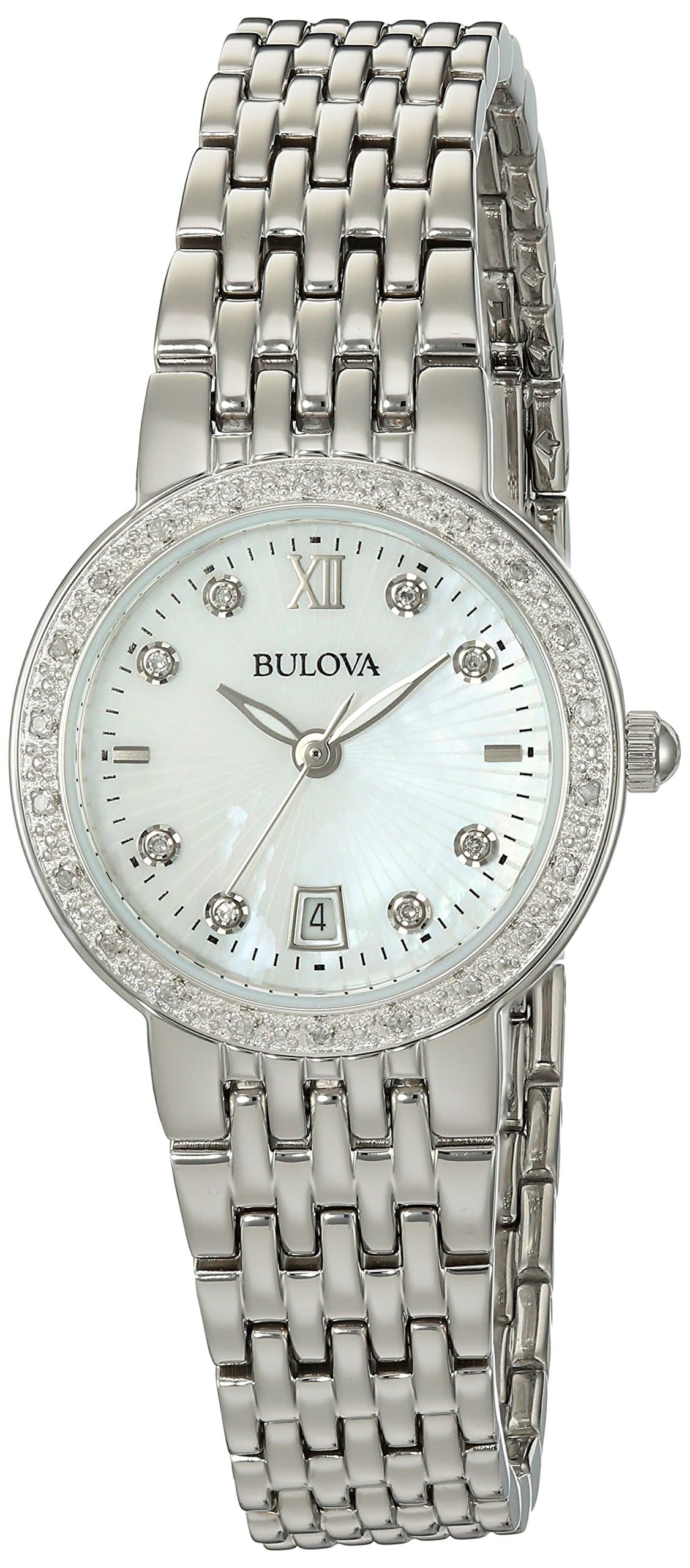 Bulova Women's 96R203 Analog Display Quartz Silver Watch