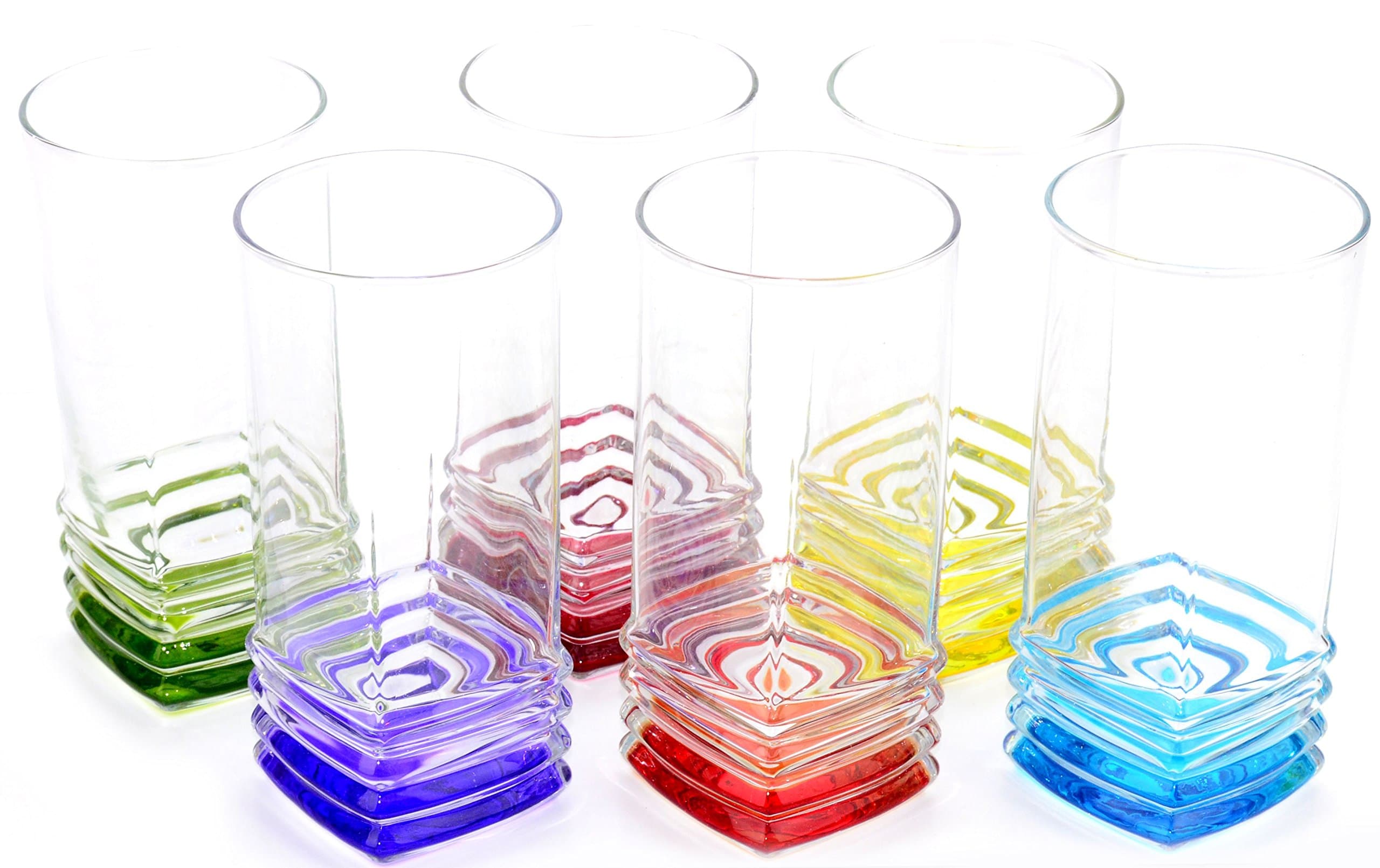 Unisex LAV Set of 6 Elegan Glasses, 335 ml, Dishwasher Safe