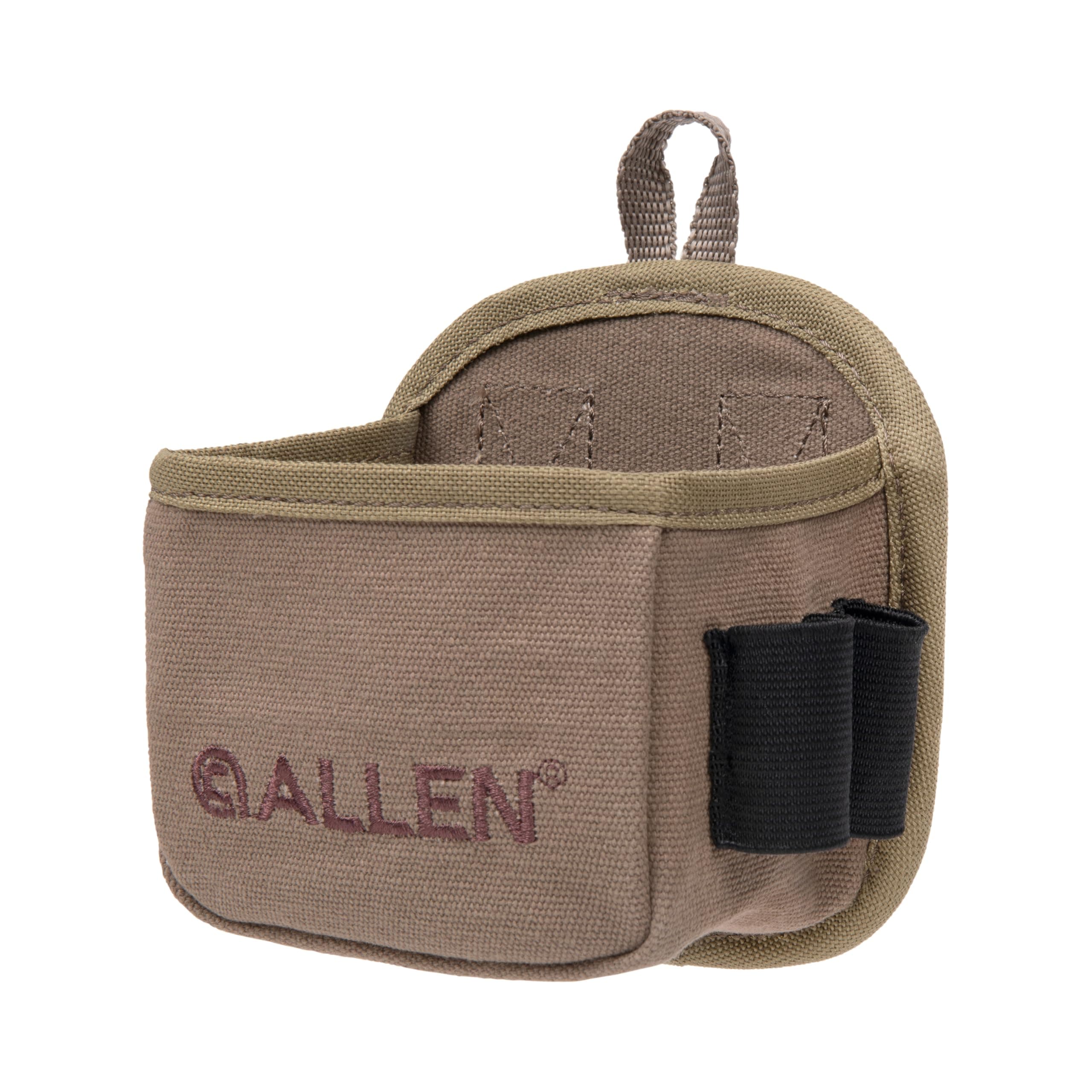 β Allen Company Shotgun Shell Pouch, Sporting Shotgun Shell Bag - Clay, Trap or Skeet Shooting Holder for Shotgun Shells - Soft Canvas or Hard Molded Options: Tan or Olive Drab