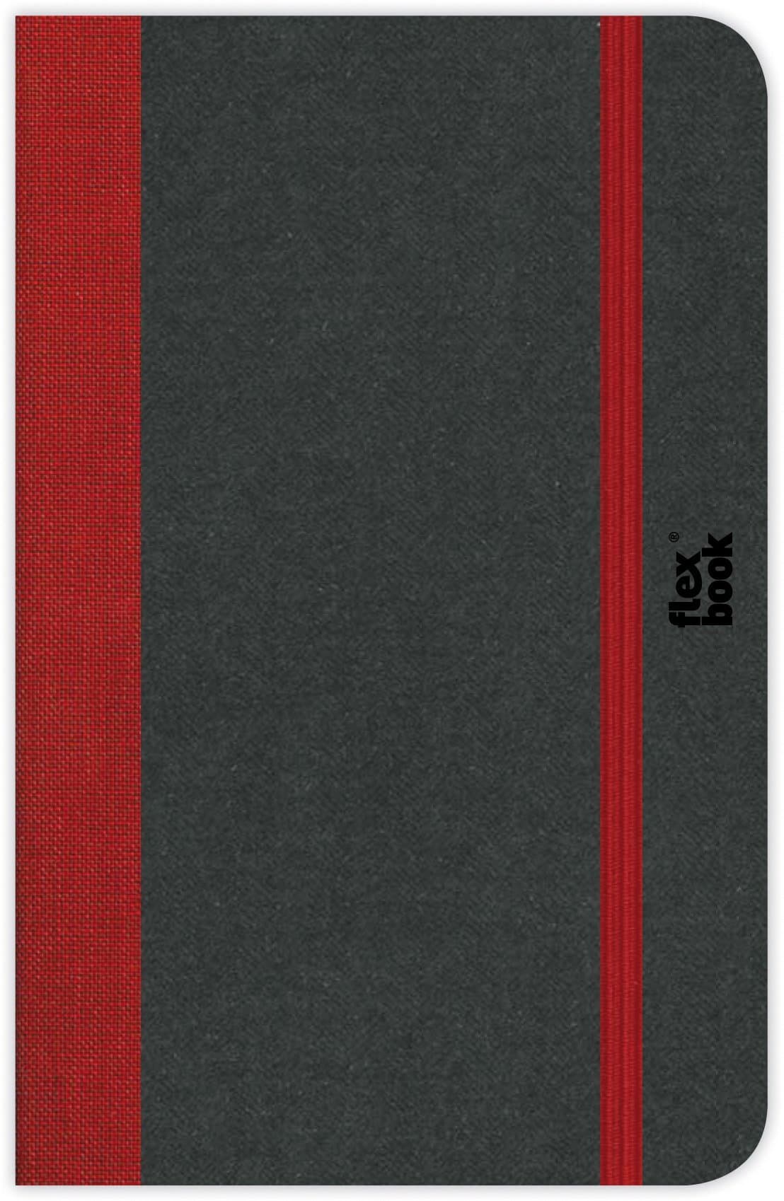 Flexbook Ruled Notebook, Ivory Fabriano Paper, 85gms, 3.5X5.5 inches, Red (60.00018)