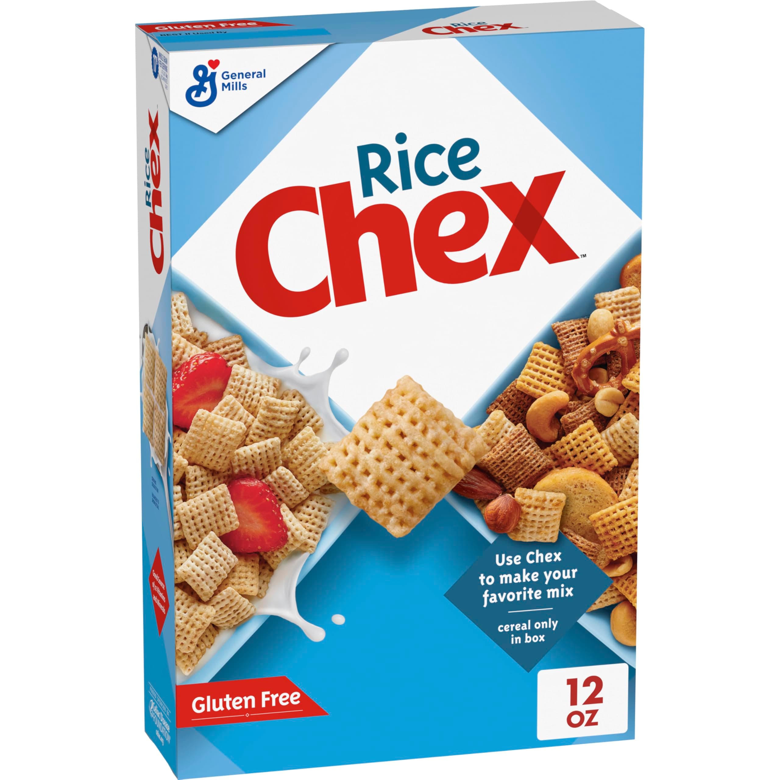 Common Mill Grain Chex Oven Toast Gluten-Free Rice Grains, 350 ml General Mills Cereals Chex Oven Toasted Gluten Free Rice Cereal, 11.8 fl oz