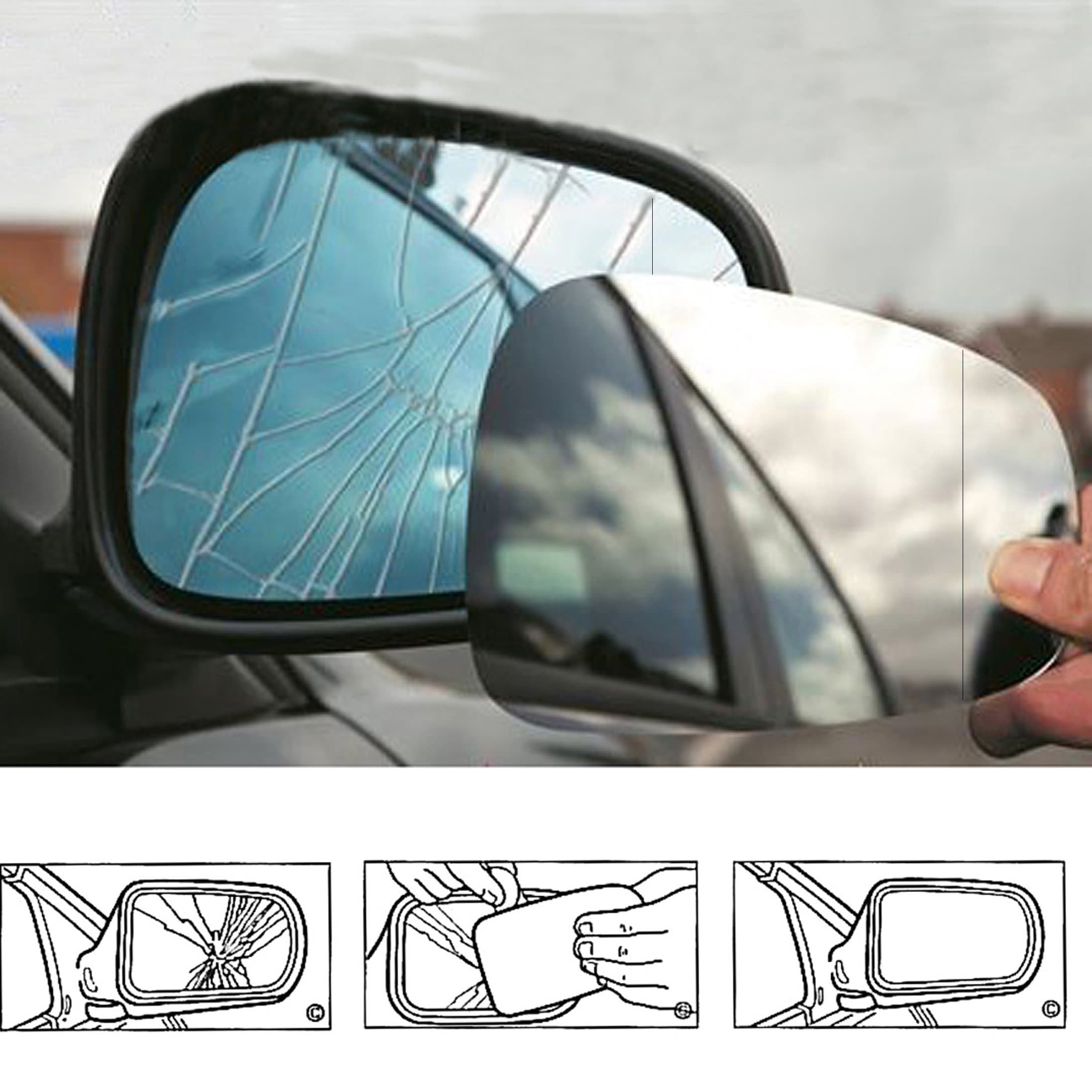 Fits Honda Civic RHS Wing Mirror Glass, Convex, UK Driver Side, For Car Year (2001 -> 2005)
