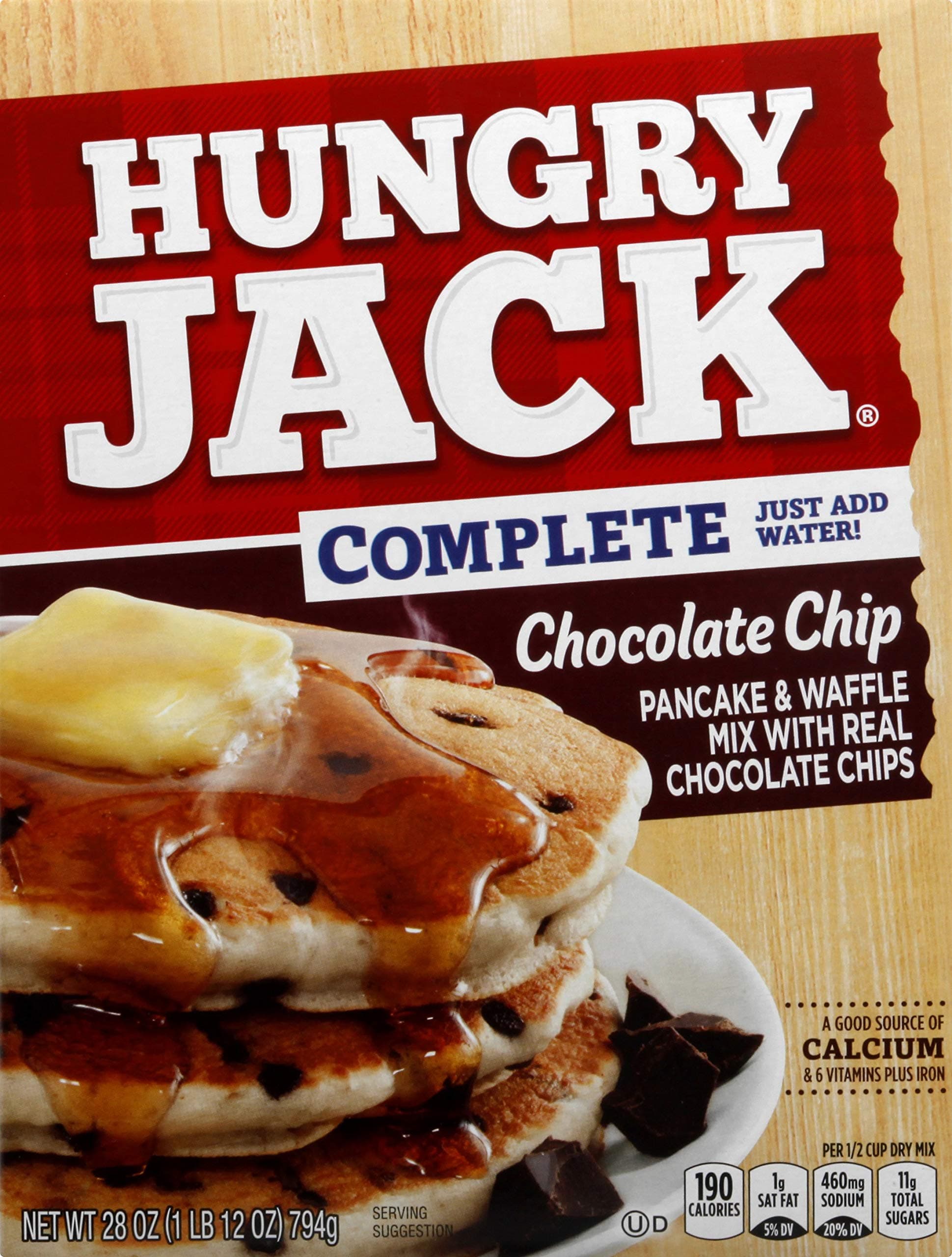 Complete Chocolate Chip Pancake and Waffle Mix, 28 Ounce (Pack of 6)
