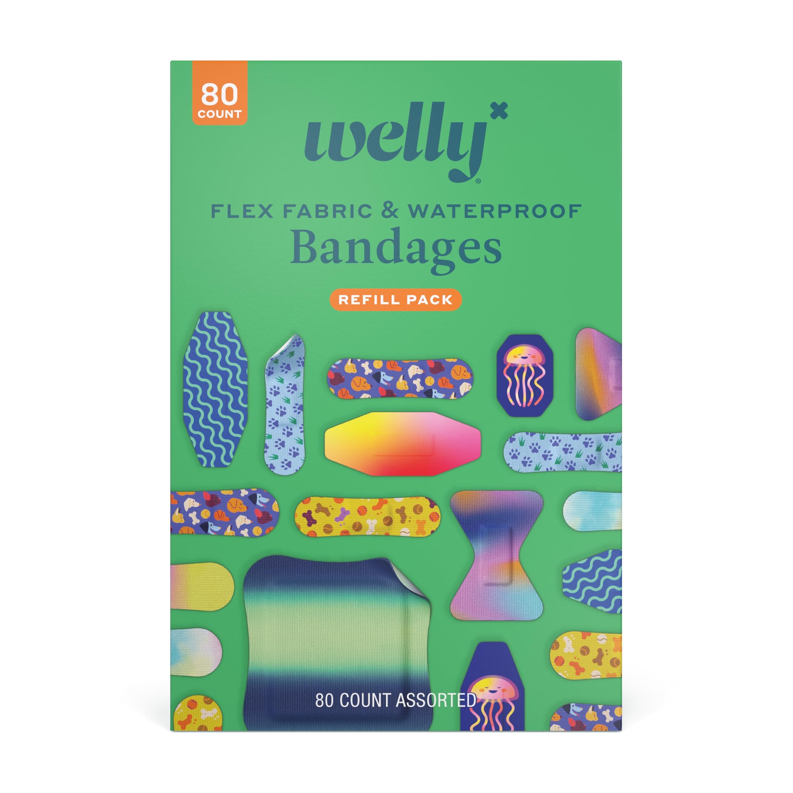 Welly Bandages - 80 Ct Family Pack