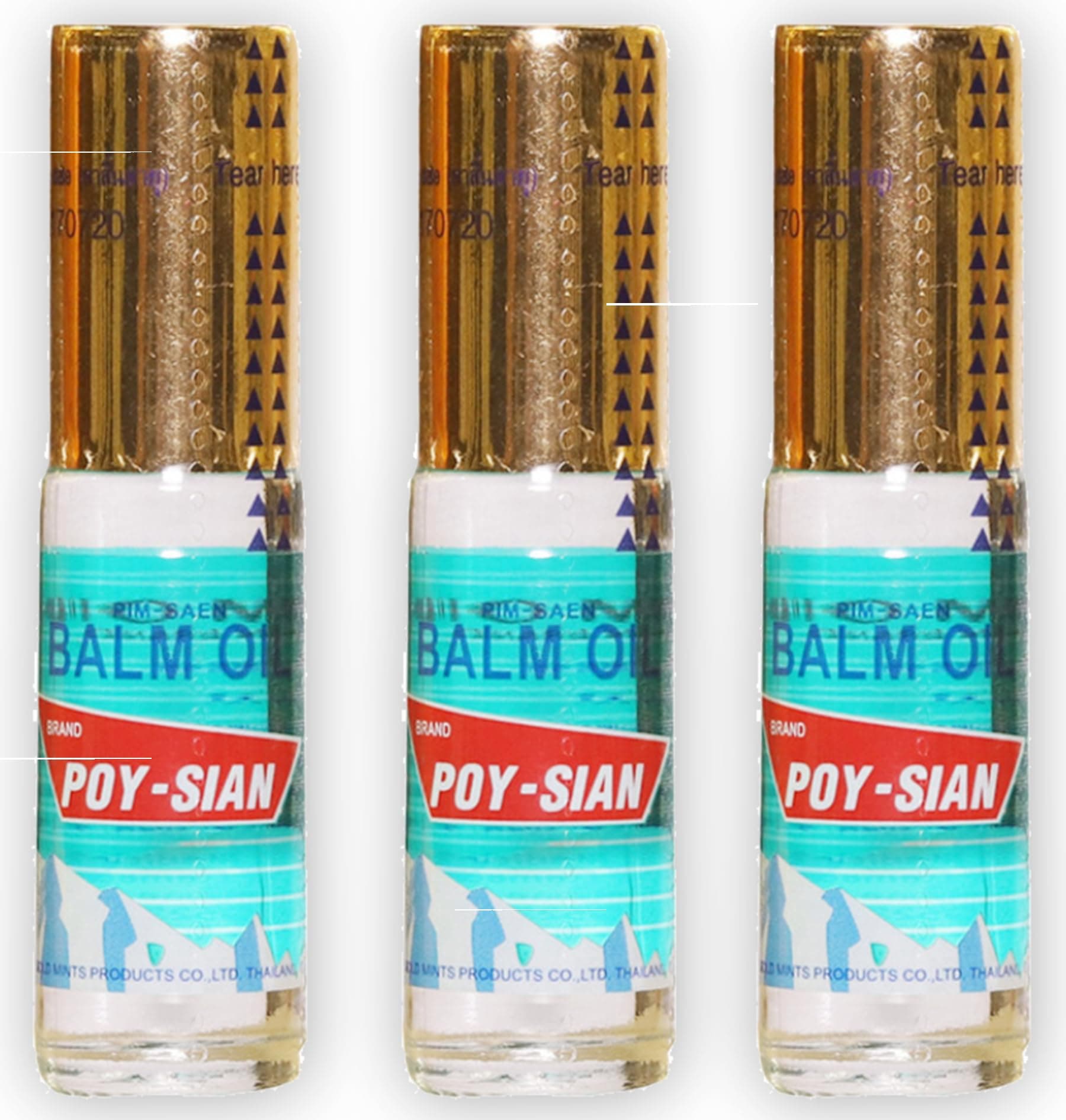 POY-SIAN Poy Sian Thai Pim-Saen Roll On Balm Oil, 5 ml