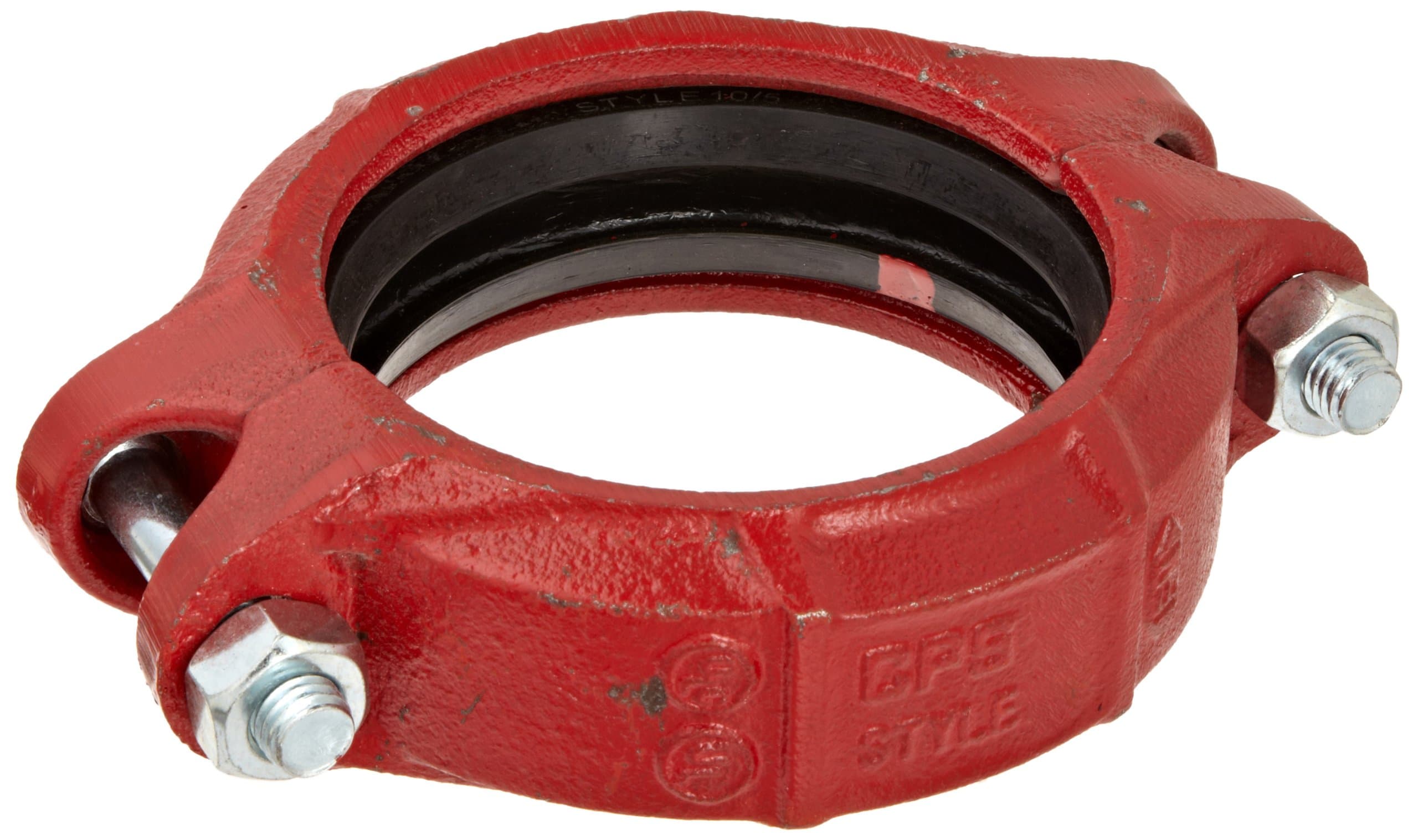 Dixon L04BU Ductile Iron Series L Pipe and Welding Fitting, Quick Release Coupling with Buna-N Gasket, 4" Size x 4-1/2" Pipe OD