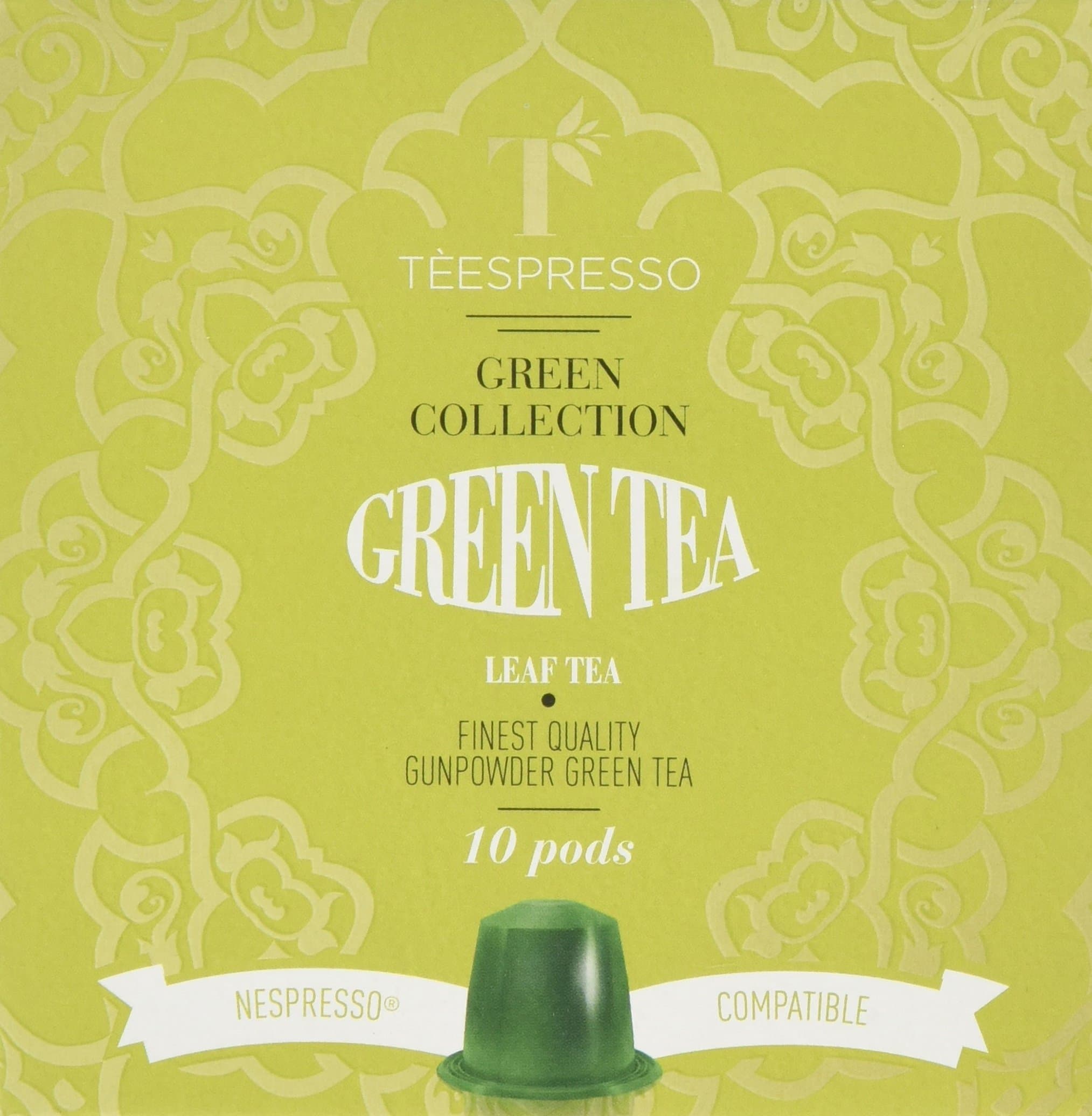 Teespresso Pure Green Tea Nespresso Compatible Tea Capsules (Pack of 5, Total 50)