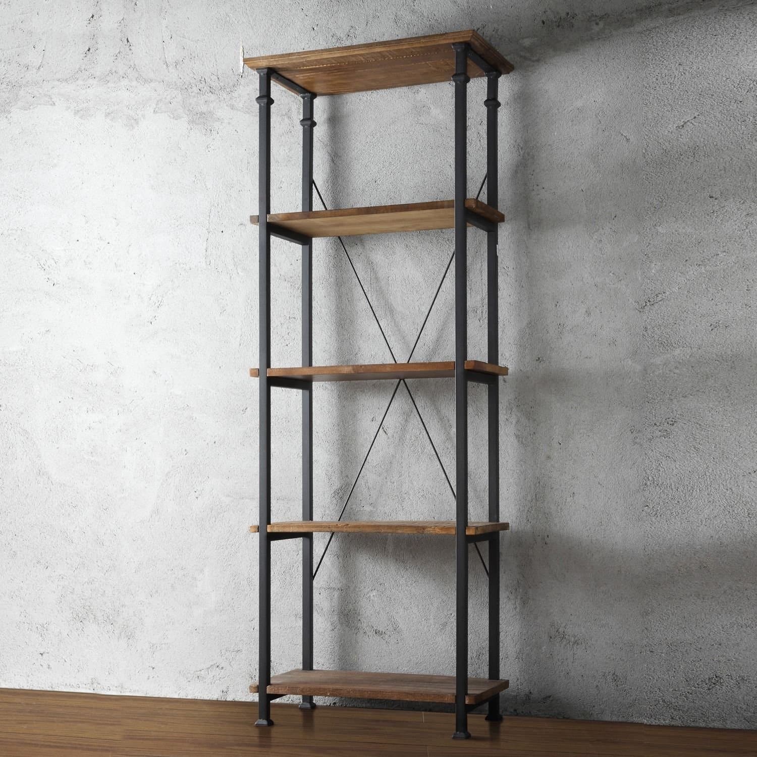 Metro Shop TRIBECCA HOME Myra Vintage Industrial Modern Rustic Bookcase
