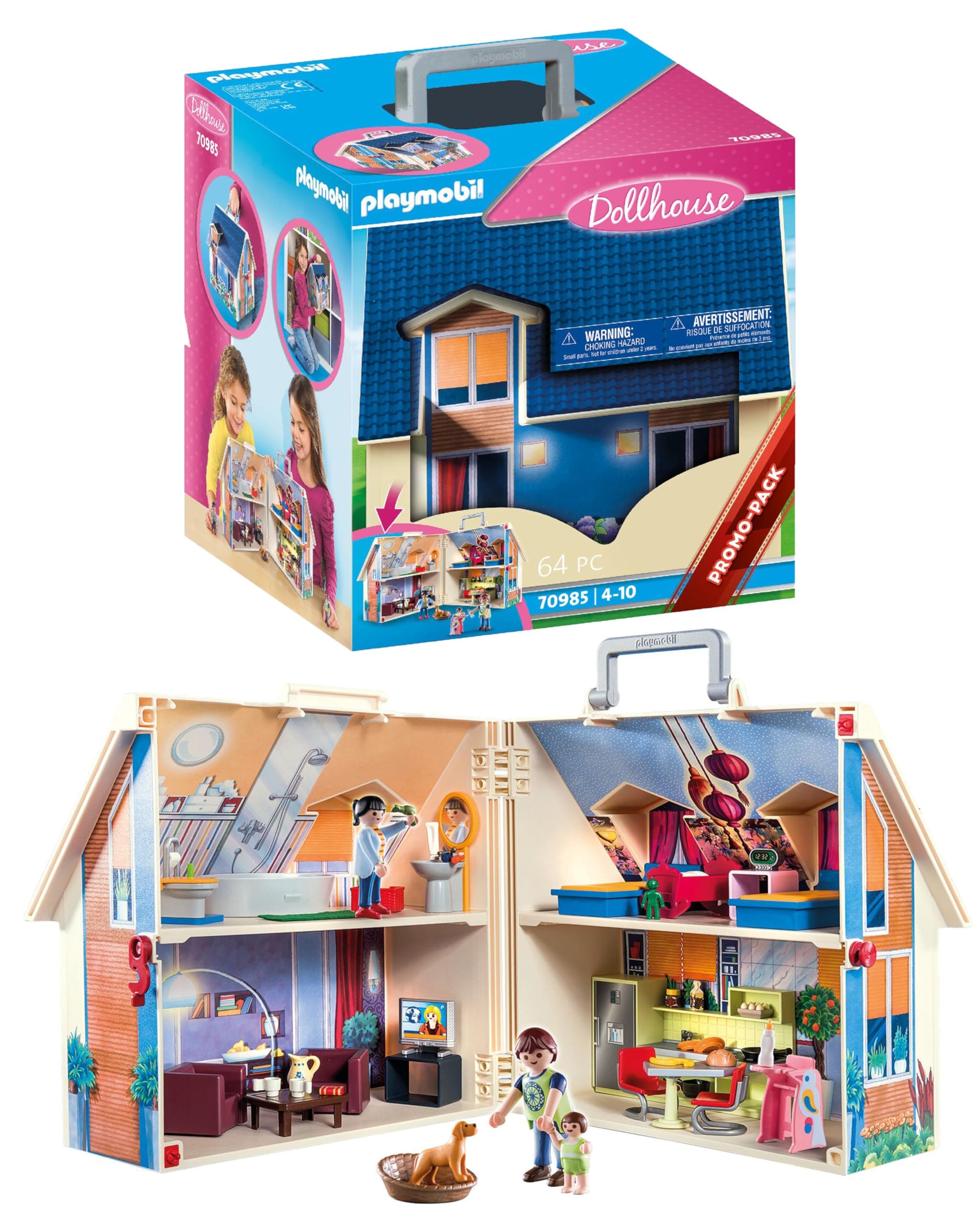 Take Along Dollhouse, Multicolor