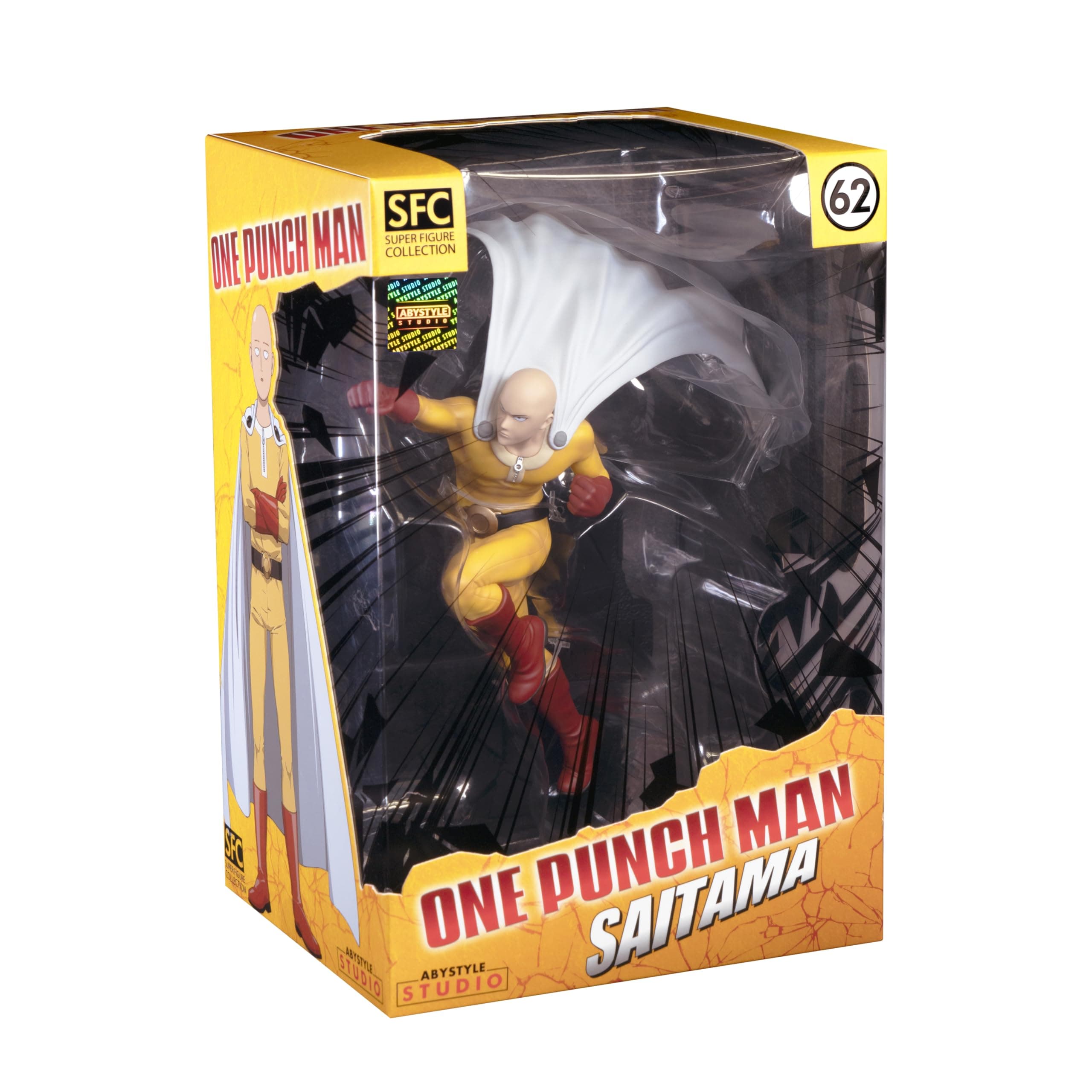 One Punch Man Saitama 6.3" Tall SFC Collectible PVC Figure Statue Anime Manga Figurine Home Room Office Décor Gift