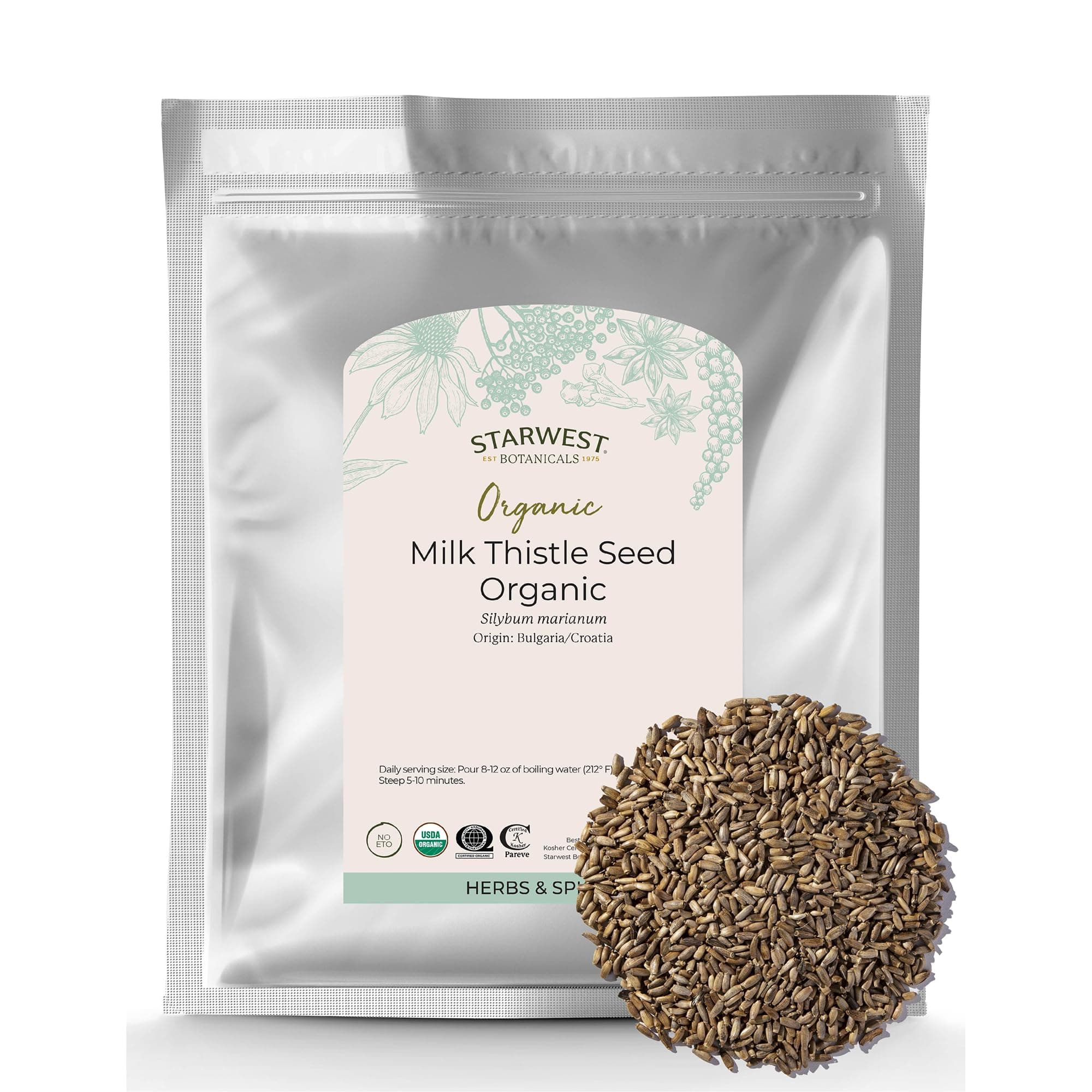 Organic Milk Thistle Seed,1 Pound