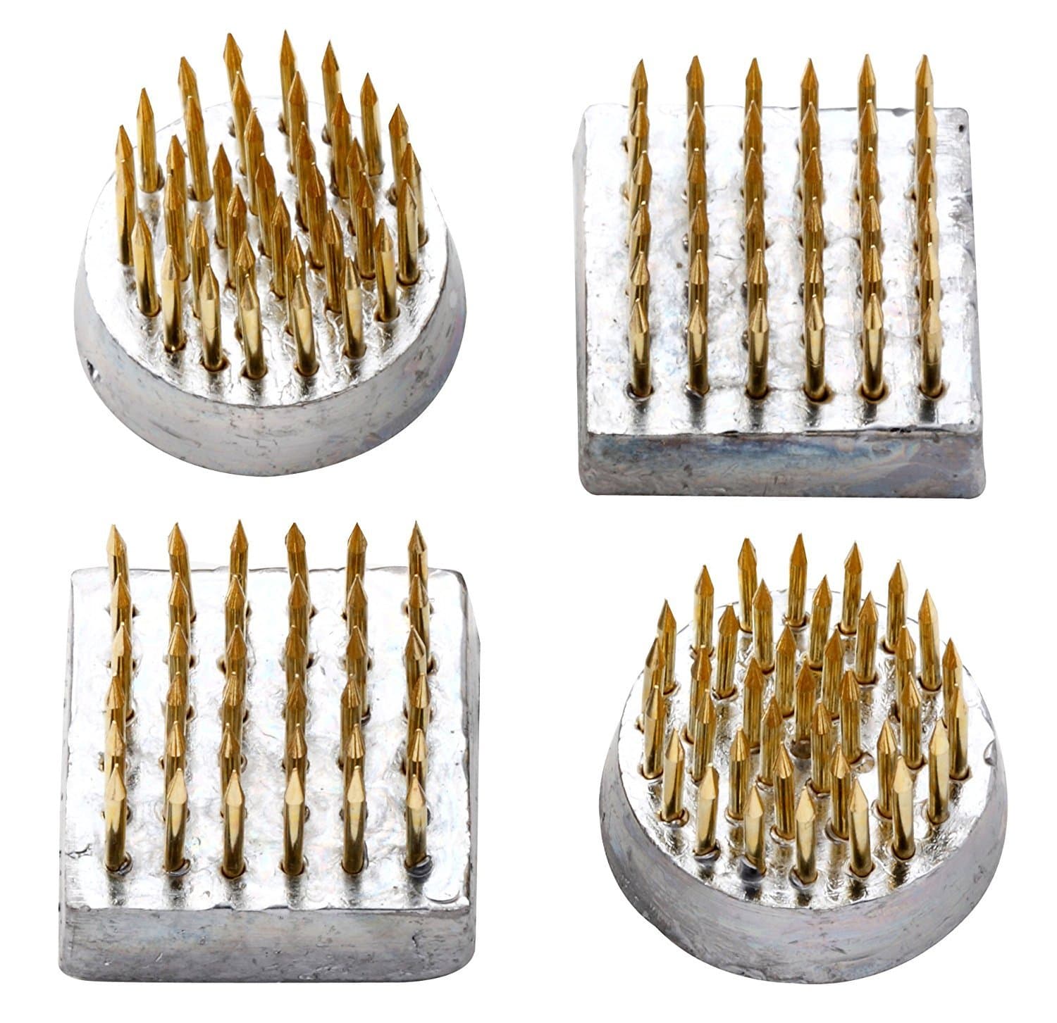 Japanese HANAKATSU Ikebana Kenzan Flower Frog Round 23mm Dia Mini 4 pcs SET