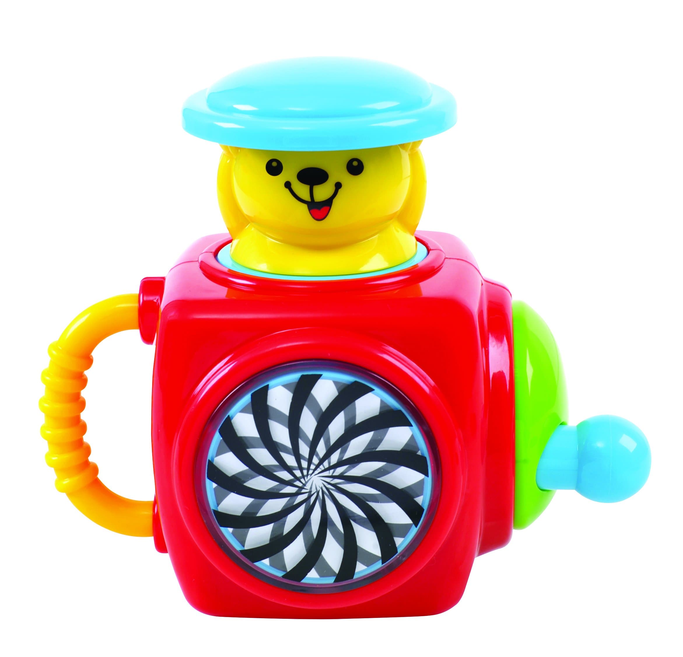 KidSource Pop-Up Bear - Musical Jack-in-the-Box Toy - Classic Play Pattern Promotes Early Learning and Fine Motor Skills for Infants Ages 1 Year Old and Up