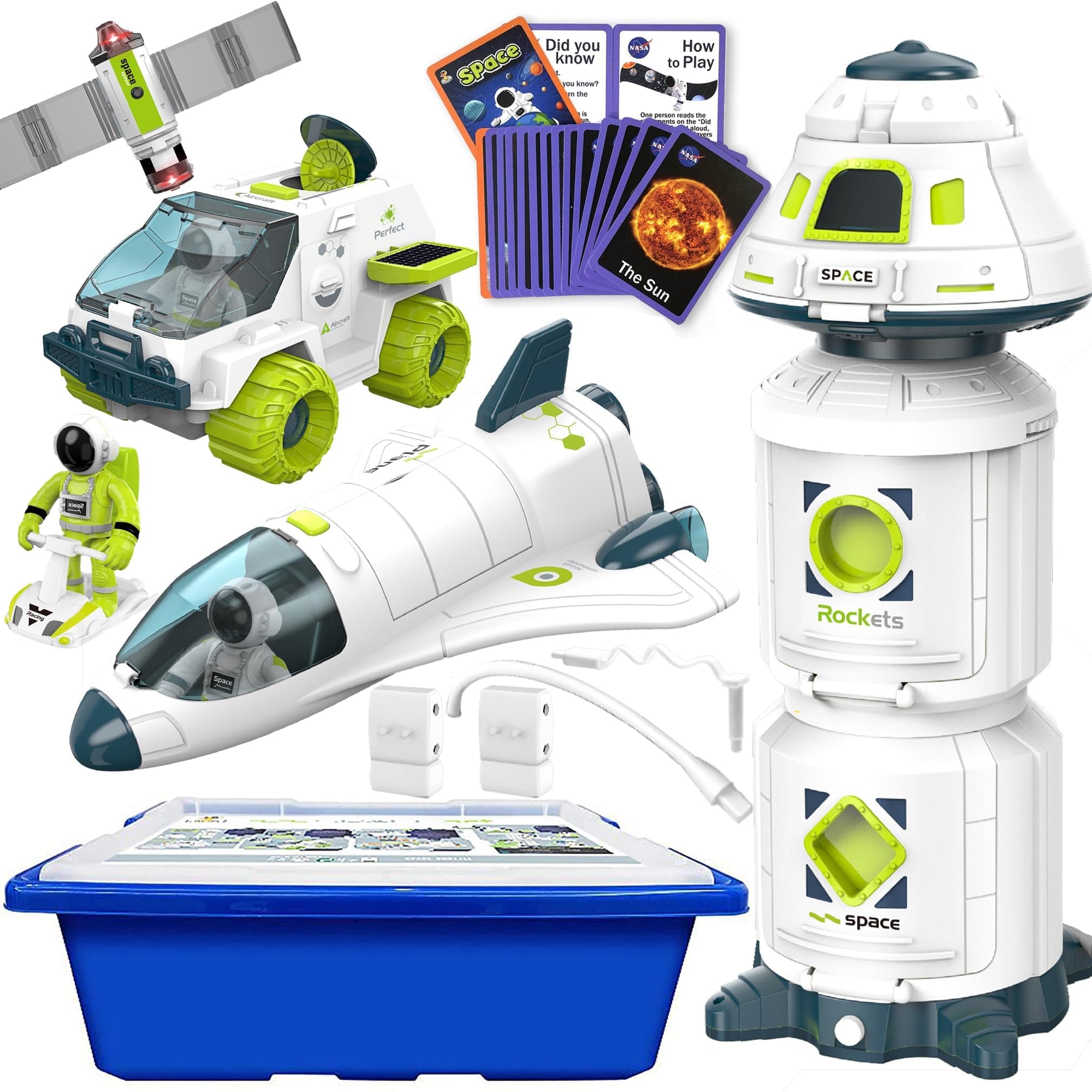 COOLDUCK Space Toy Set for Boys & Girls - Kids' Play Spaceships, Astronauts, Rocket Toys for Any Interstellar Mission Adventure