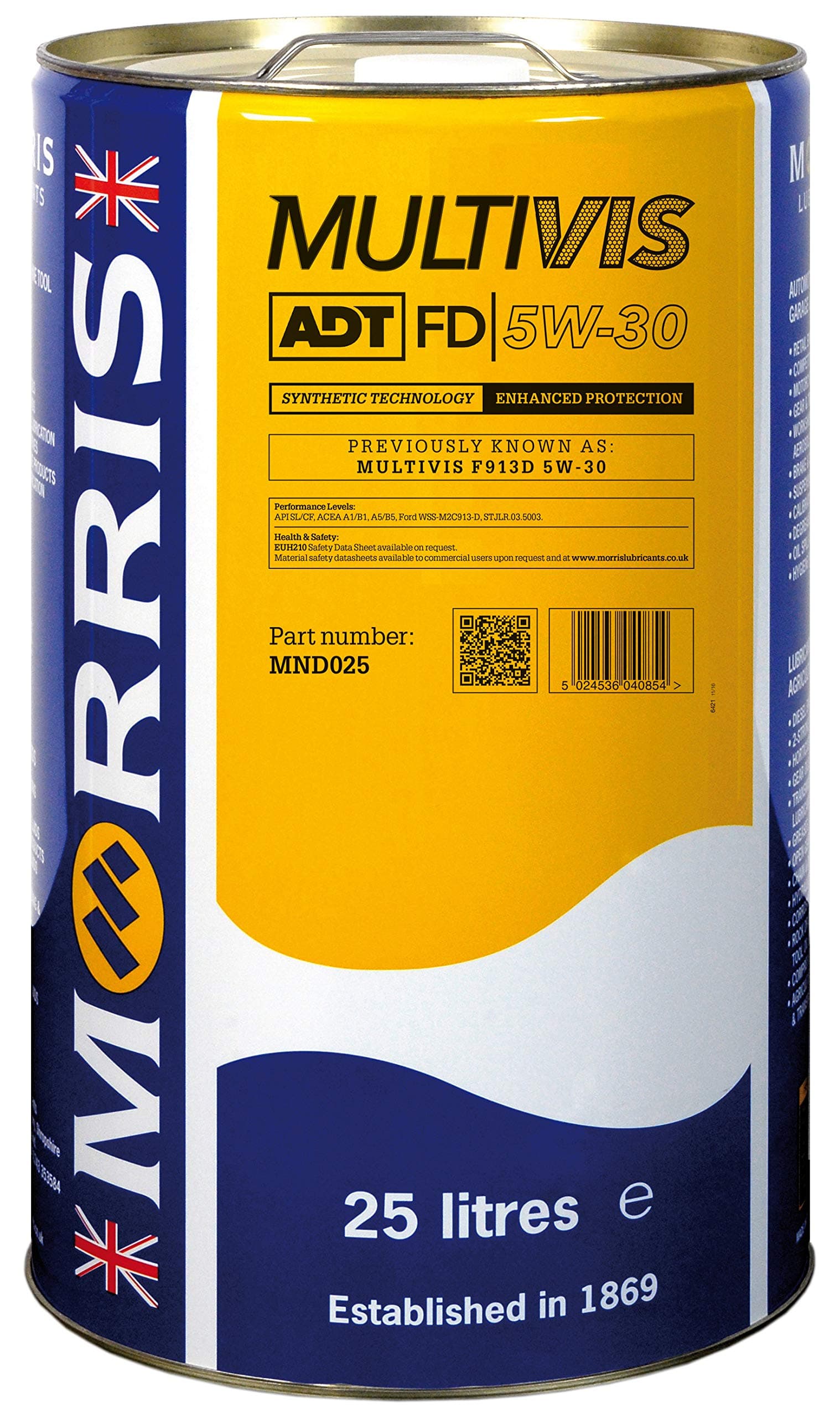 Morris Lubricants Multivis ADT FD 5W-30 25 litres