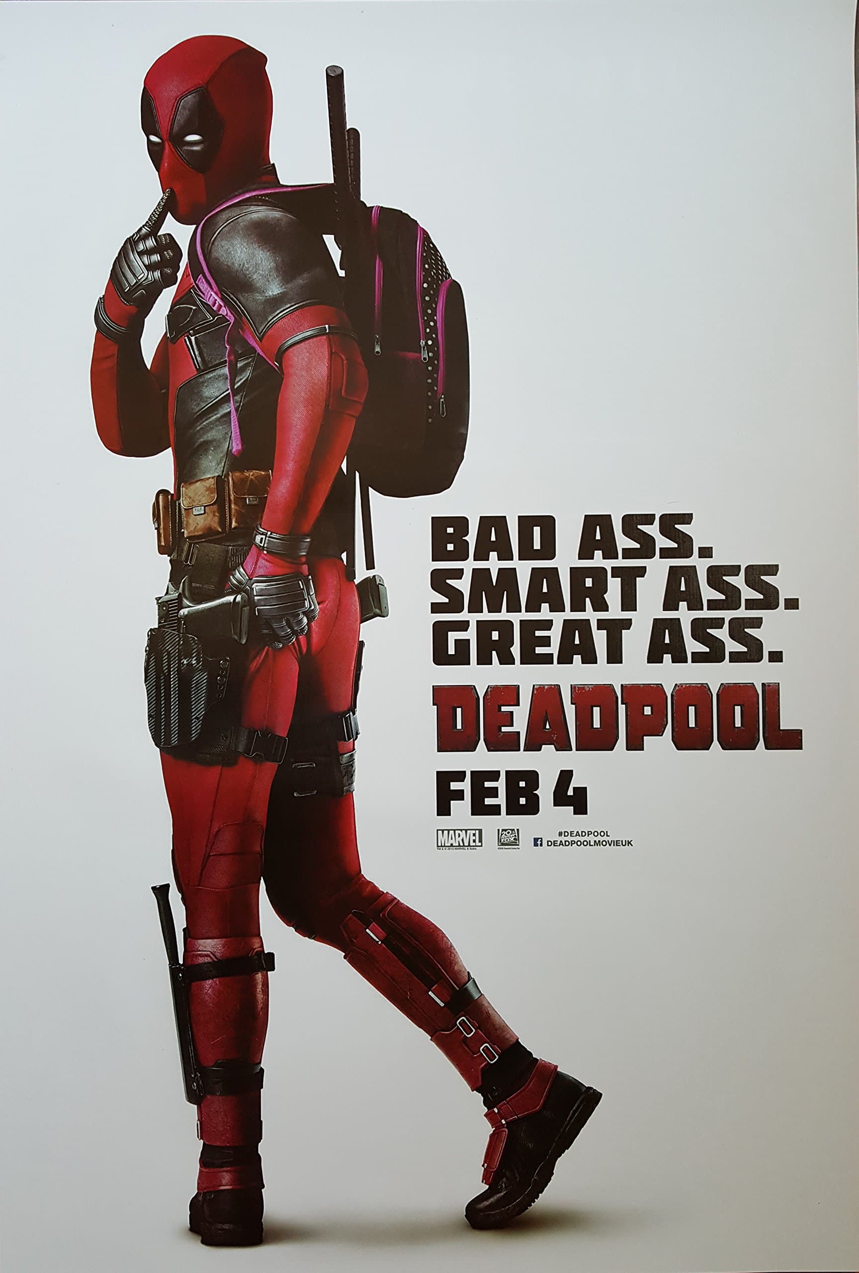 Deadpool International Movie Poster 24 X 36 Thick Glossy Feb 4th Release Date