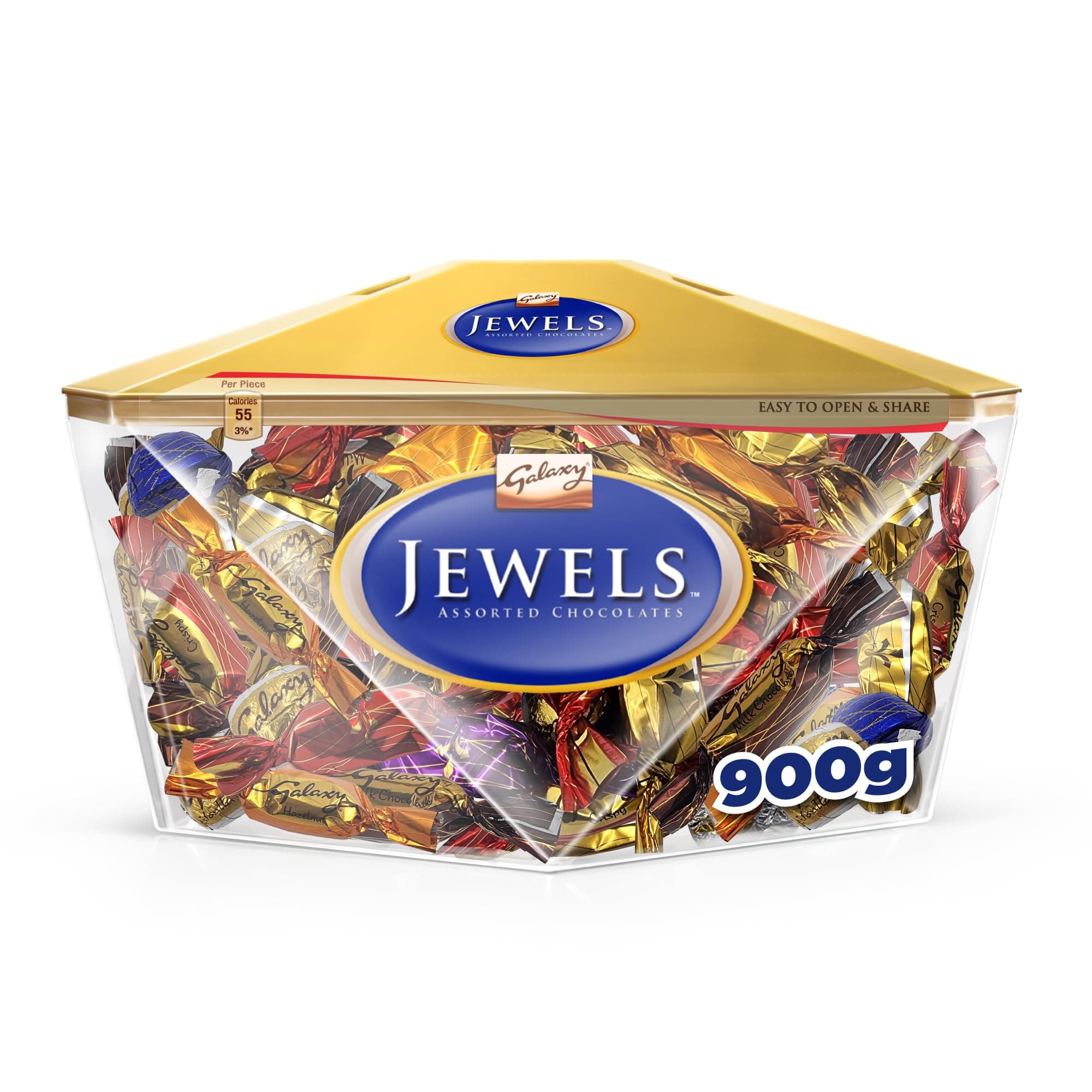 Galaxy Jewels, Assortment Gift Box of 900g, Miniature Pralines, Galaxy Flavor Combination