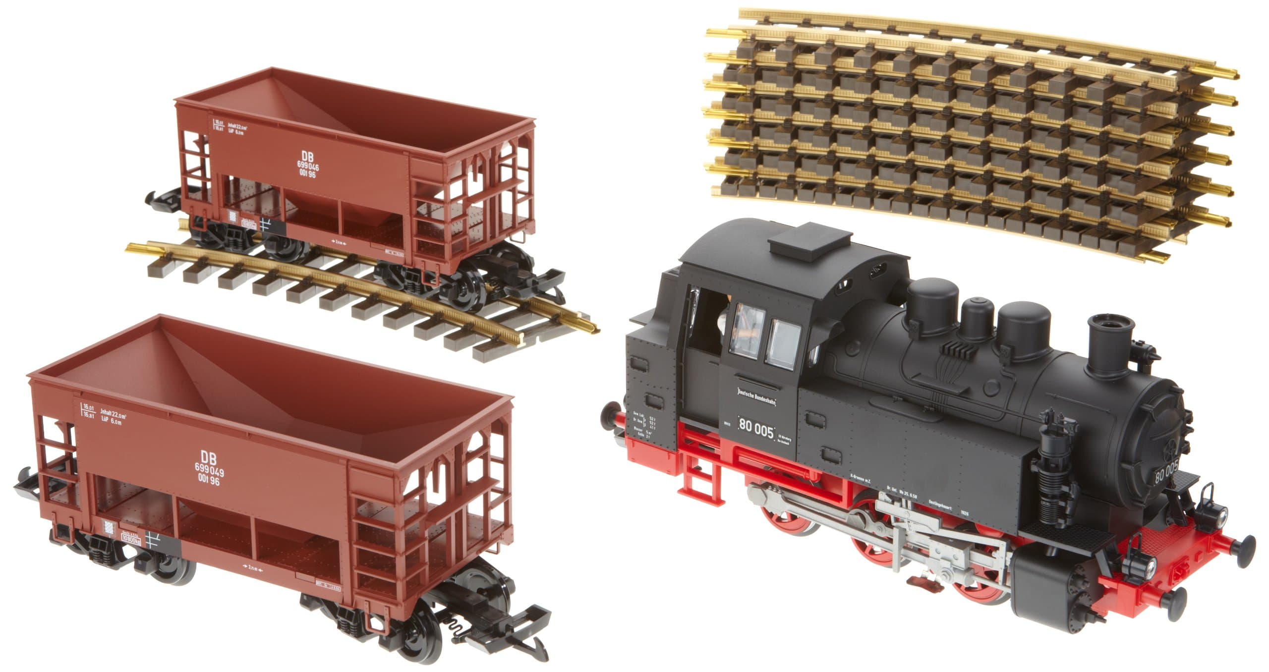 Piko 37100 - G Starter Set BR 80, with Bulk Wagon