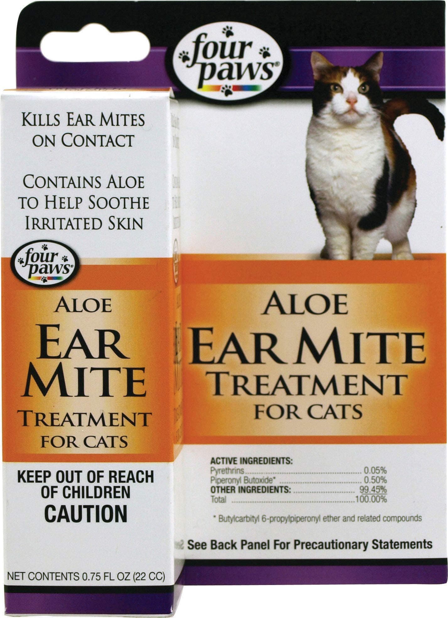 Four Paws Pet CFP01732 Rem-de Cat Ear Mite 1Oz