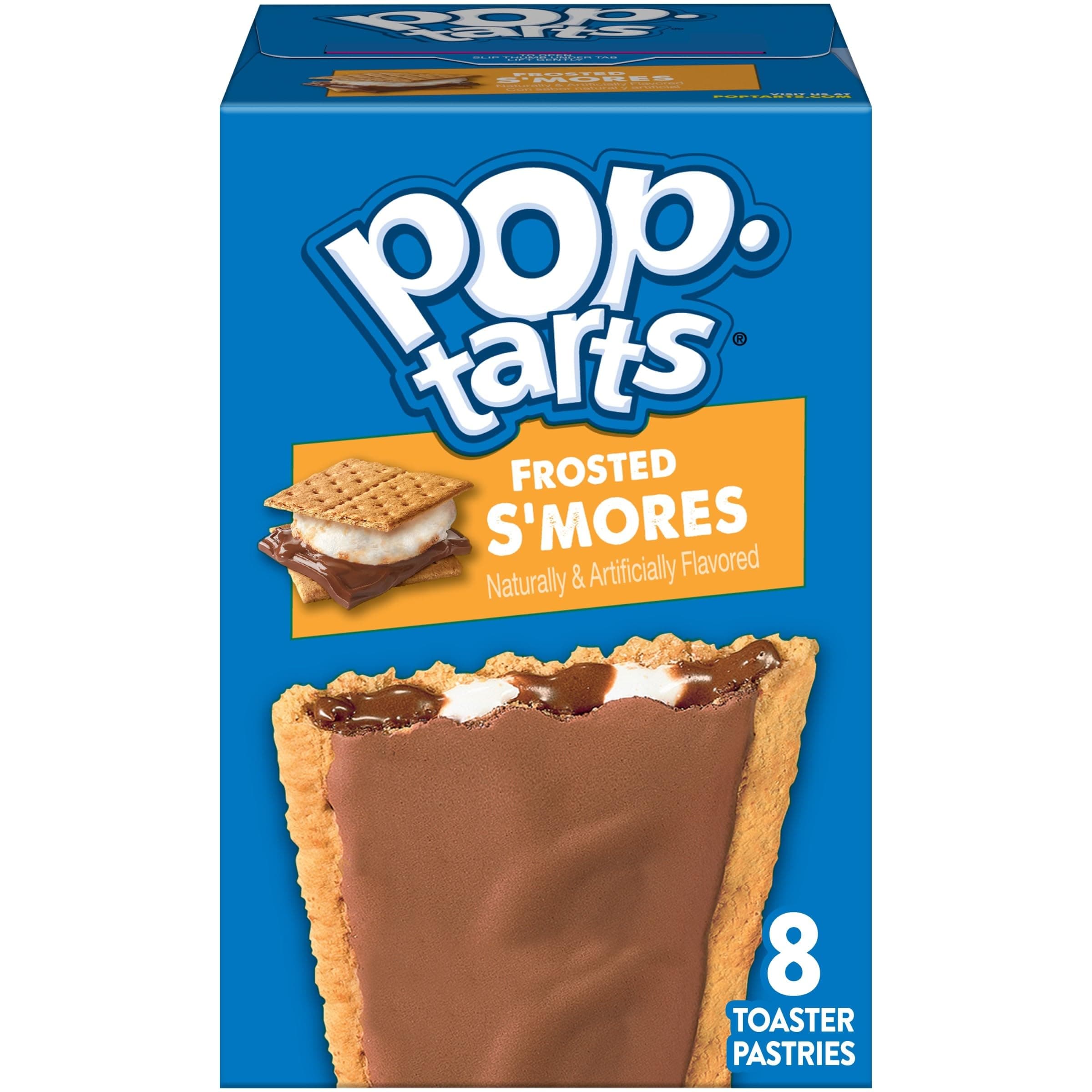 Pop-Tarts Toaster Pastries, Breakfast Foods, Kids Snacks, Frosted S'mores (8 Pop-Tarts)