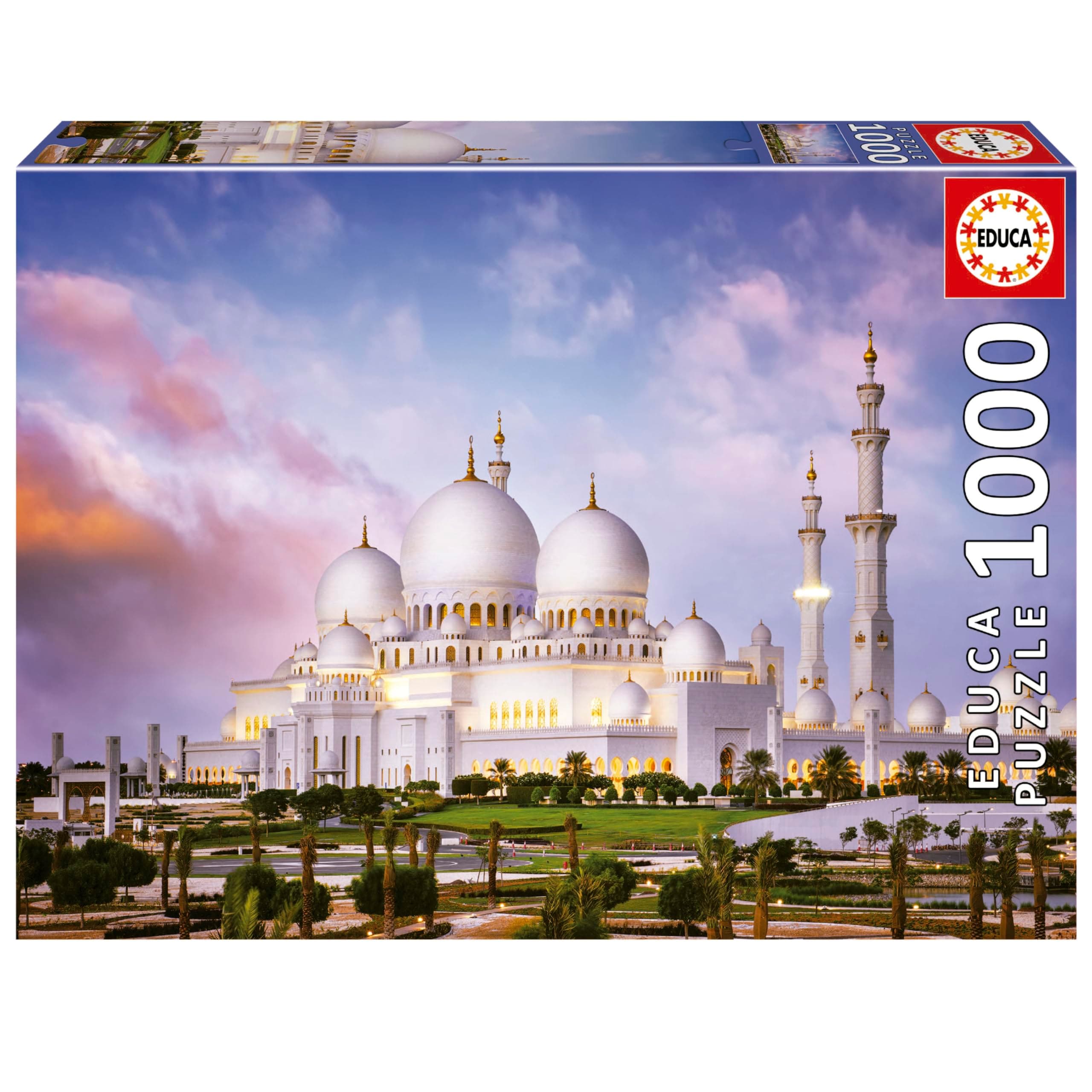 Educa - 1000 Piece Puzzle for Adults | Sheikh Zayed Grand Mosque. 14 Years Old (19644)