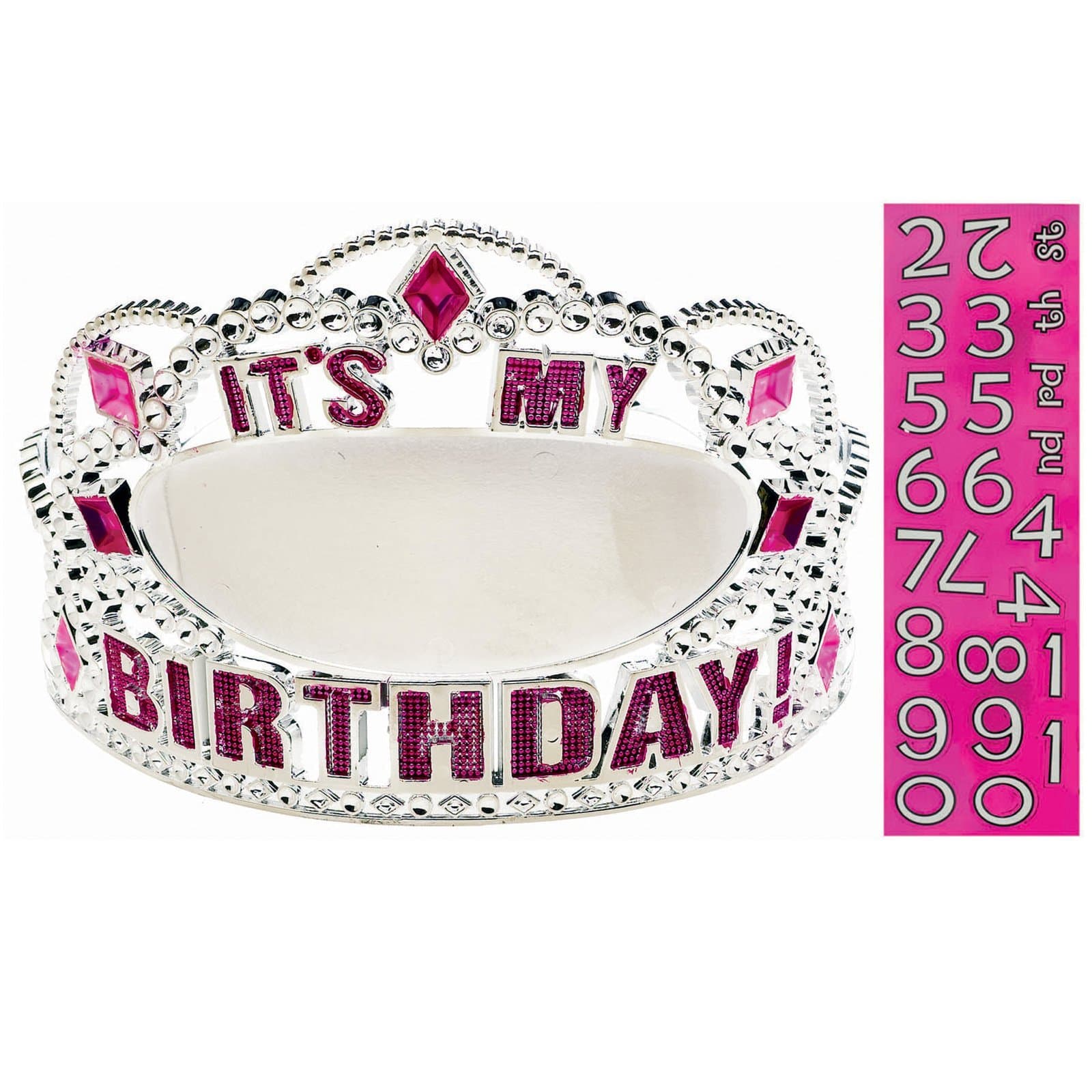 Pink & Silver Customizable Birthday Tiara