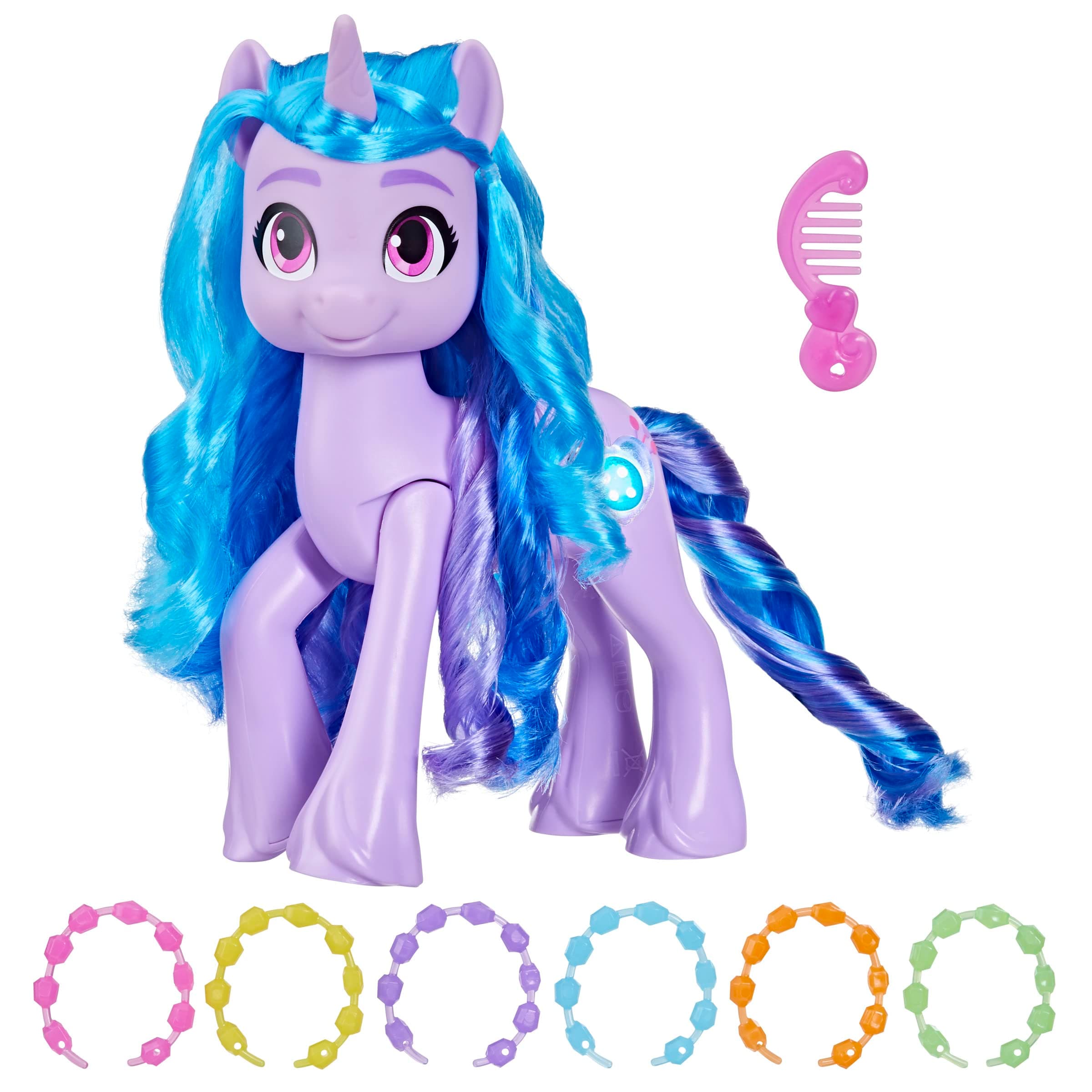 My Little Pony: Make Your Mark Izzy Moonbow See Your Sparkle 8-Inch Purple Unicorn Toy, Unisex, Ages 5+