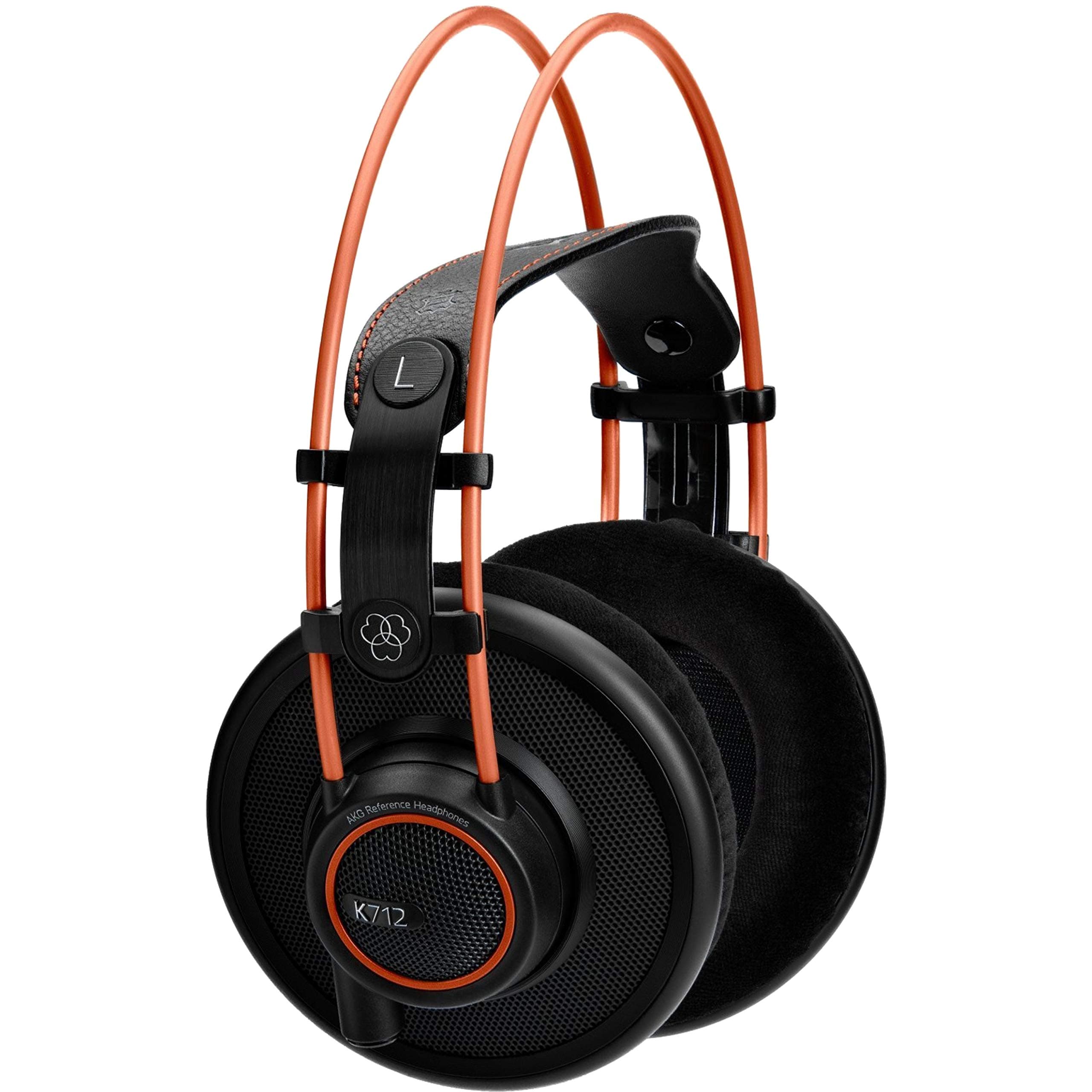 Pro Audio K712 PRO, Wired, Over-Ear, Open Back, Reference Studio Headphones, Flat Wire Voice Coil, Black