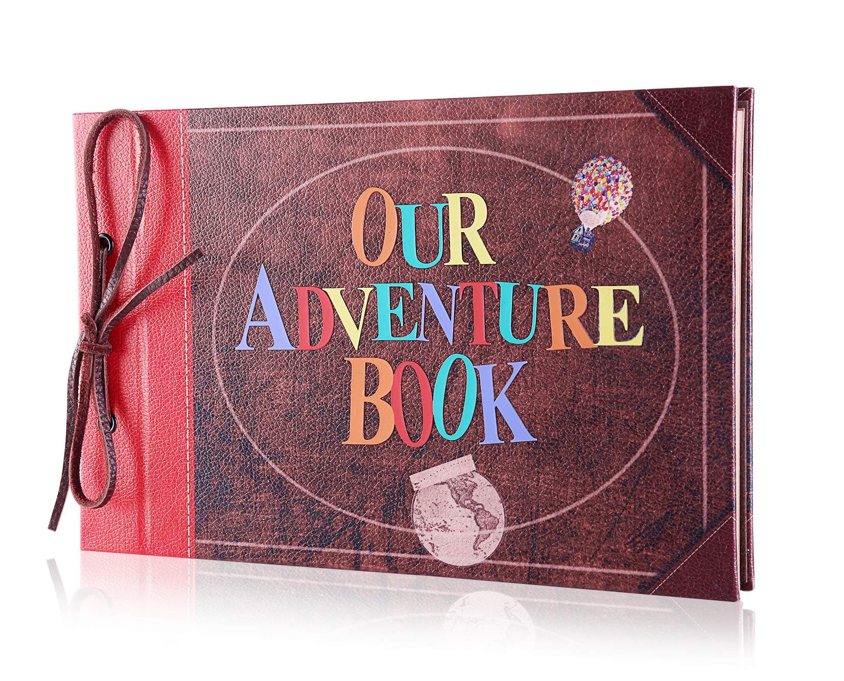 Scrapbook Album Upgraded Our Adventure Book Handmade DIY Family Scrapbook with 3D Letter Cover,Great for Thanksgiving, Christmas, Anniversary, Family Memory,Wedding,Birthday,Valentines Day