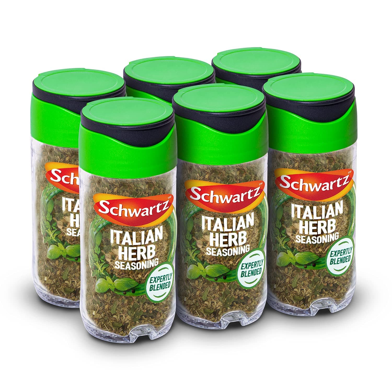 Italian Herb Seasoning 11 G | Jar | Pack of 6 | Intense flavour & Powerful Aroma | With Oregano, Thyme, Basil, and Parsley | Perfect for Tomato-Based Sauces, Bolognese, and Other Pasta Dishes